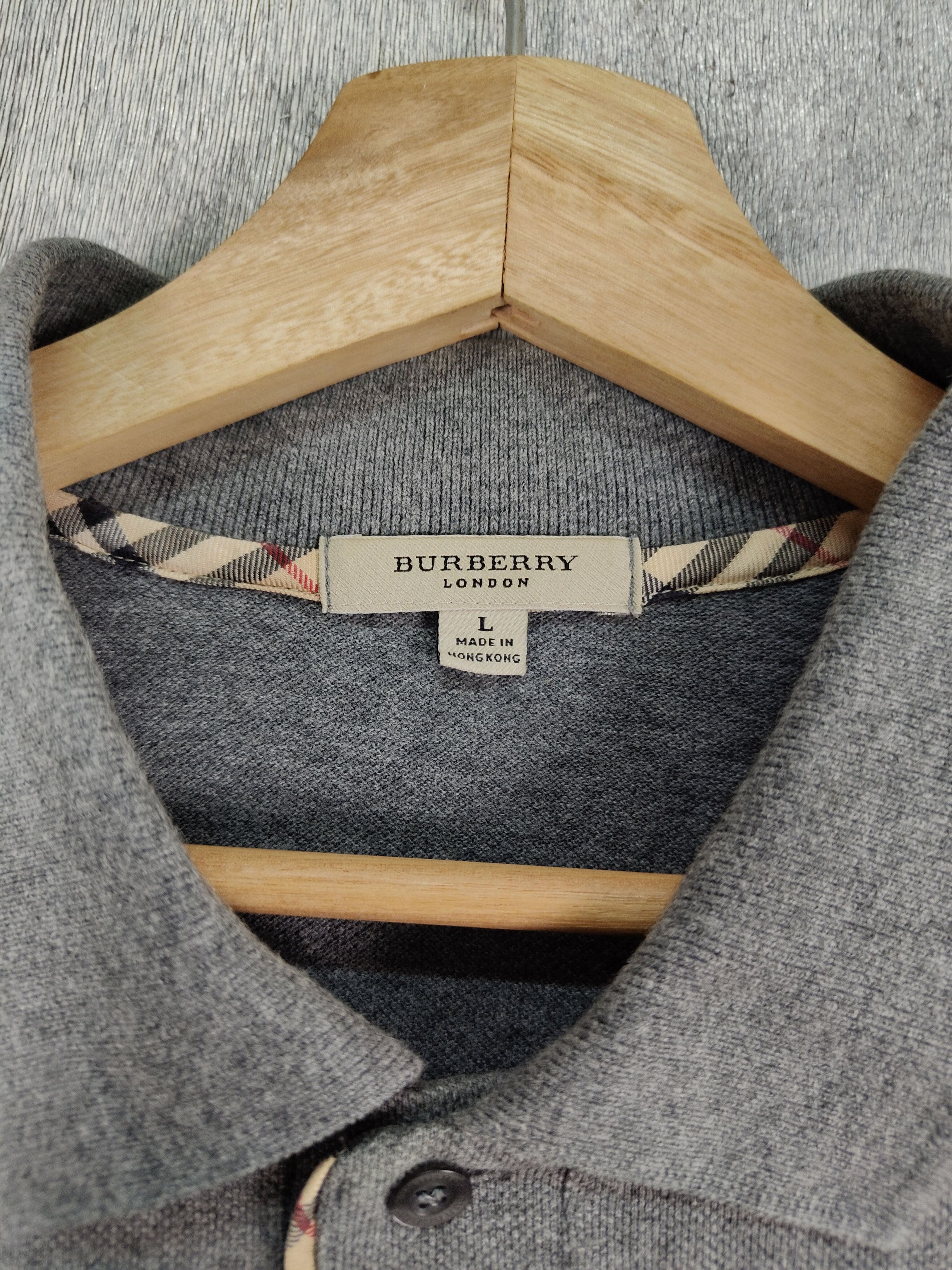 Burberry × Vintage Vintage Burberry Polo Shirt Size US L / EU 52-54 / 3 - 4 Thumbnail