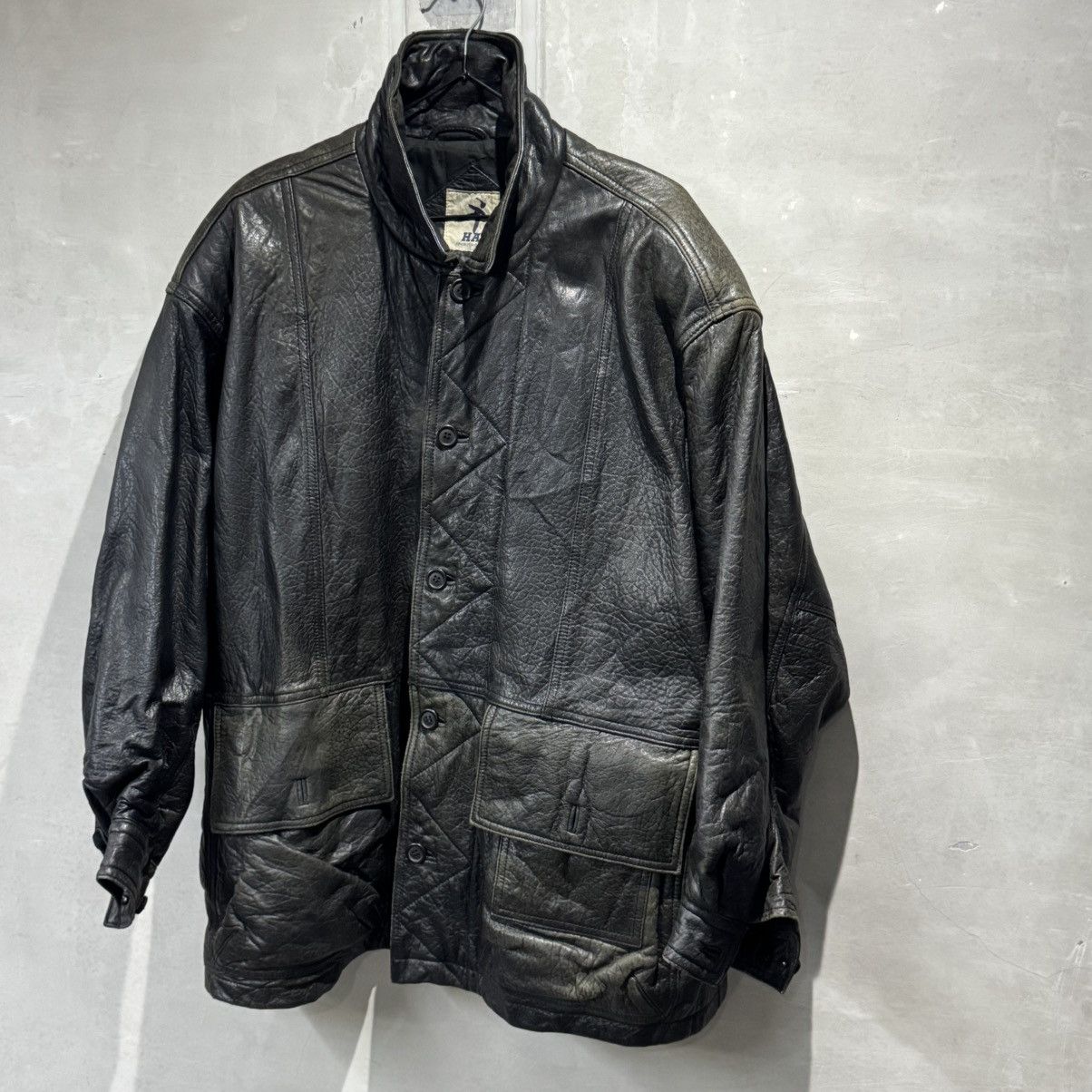 Hai Sporting Gear VINTAGE 80s HAI SPORTING GEAR ISSEY MIYAKE LEATHER JACKET Size US L / EU 52-54 / 3 - 19 Thumbnail