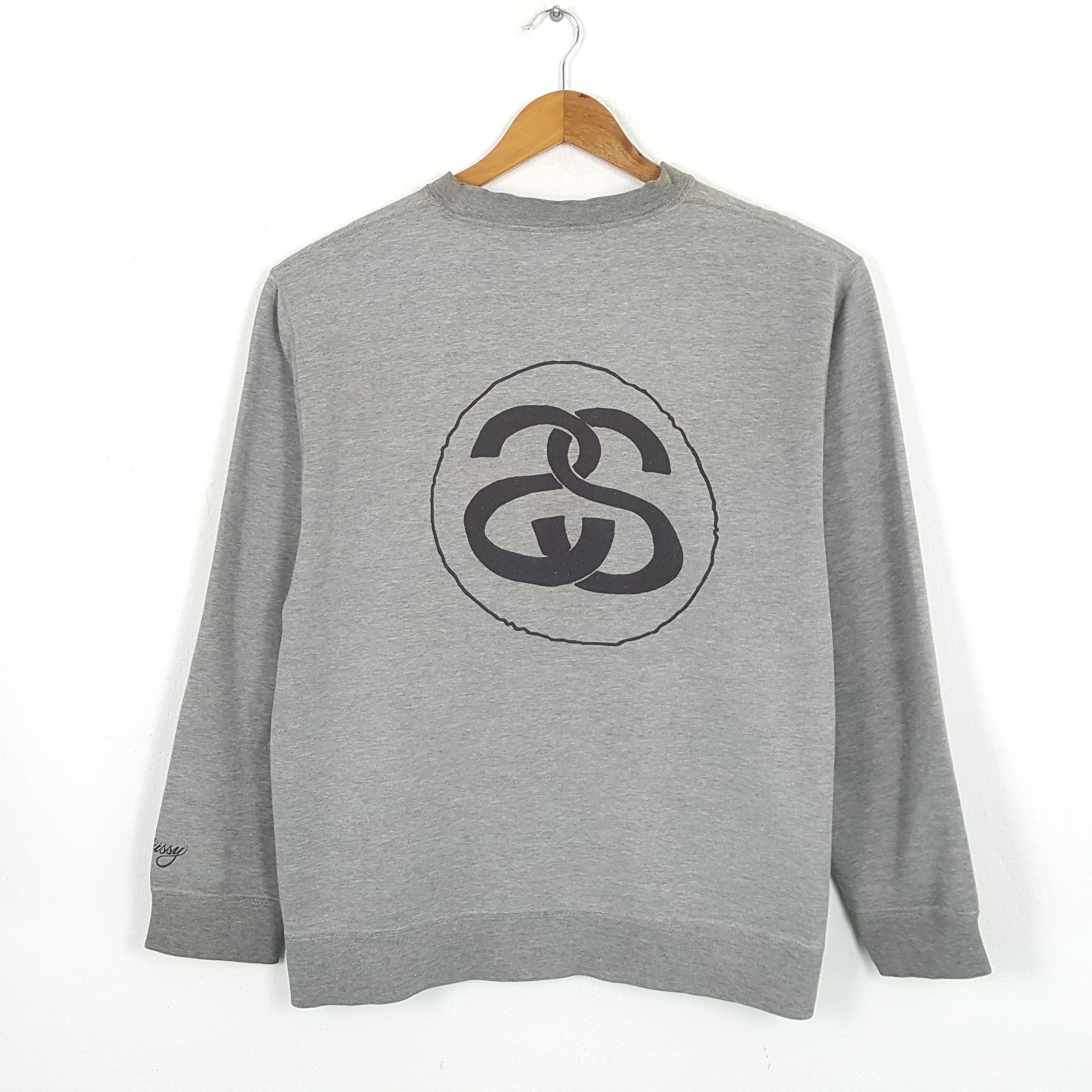 Stussy × Vintage Vintage STUSSY Streetwear Skateboard Style Sweatshirt Size US L / EU 52-54 / 3 - 3 Thumbnail