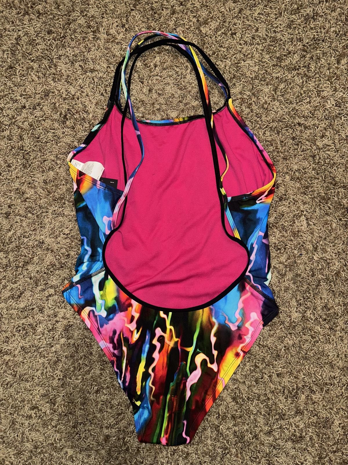 Nike Nike Hydrastrong Siren Red Spider Back One Piece Size ONE SIZE - 3 Thumbnail