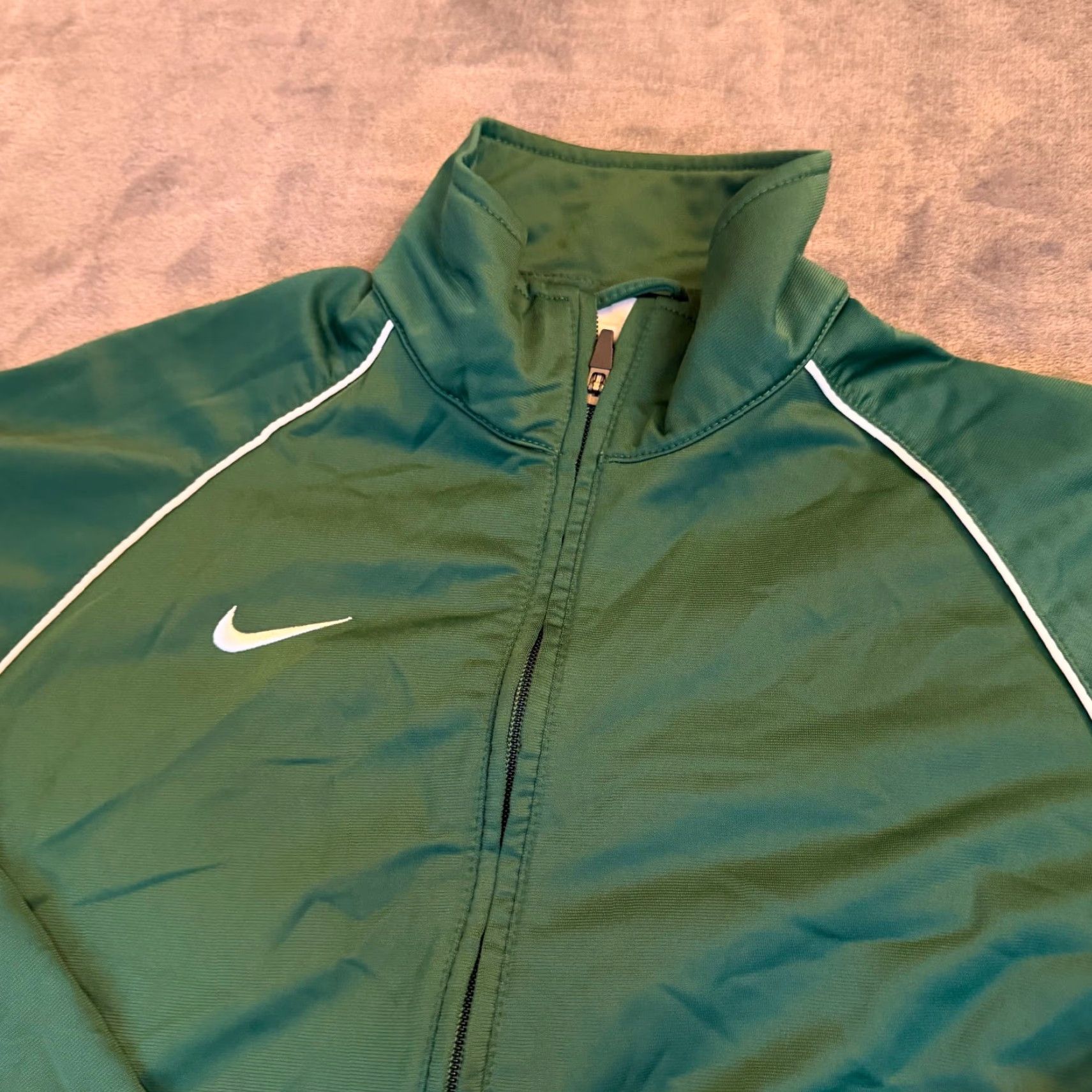Nike Nike Track Jacket Mens Full Zip Green Sportswear Running & Jogging Athletic Jacket Size US M / EU 48-50 / 2 - 2 Thumbnail