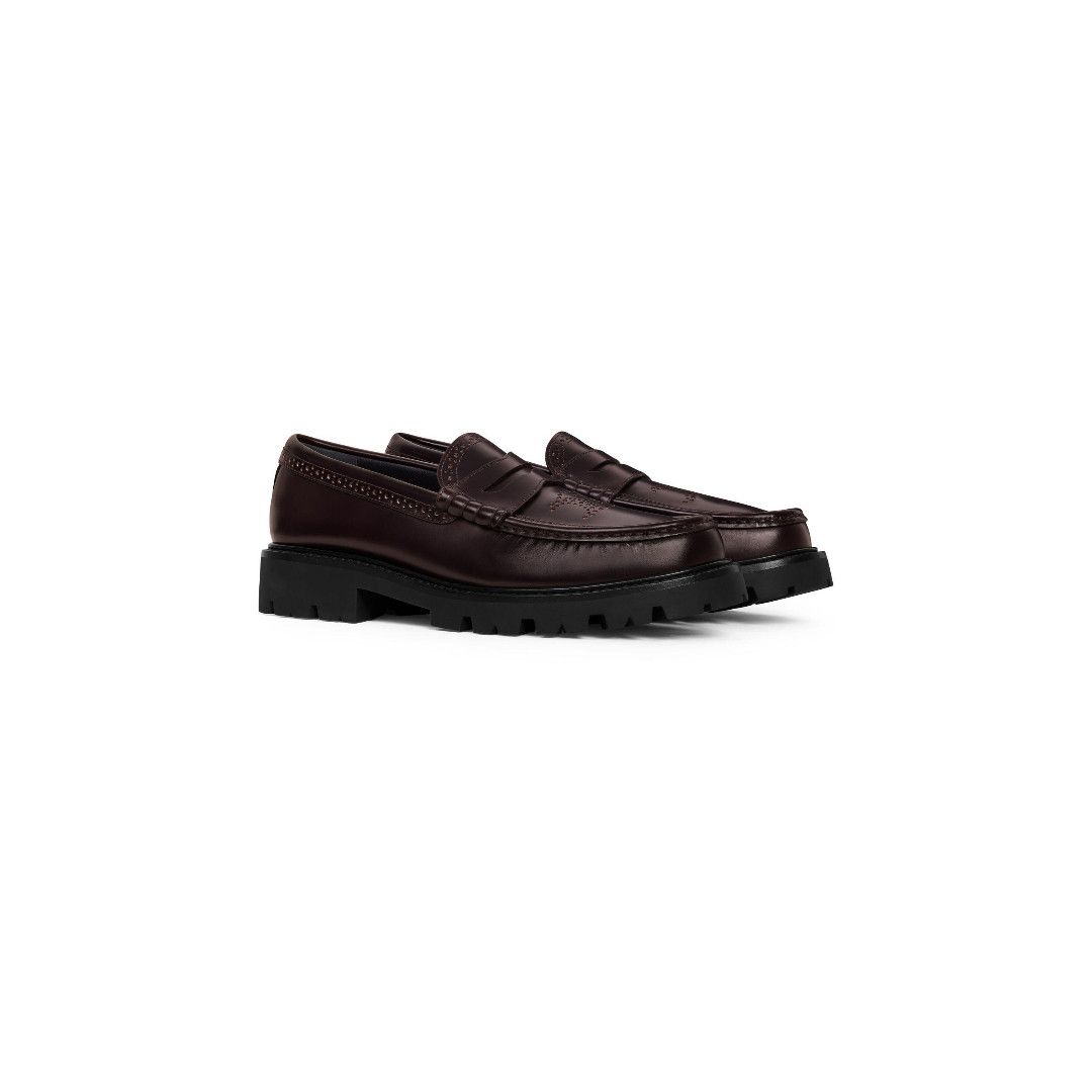Celine o1bcso1str0625 356733602C Loafers in Burgundy Size US 10 / IT 40 - 2 Thumbnail