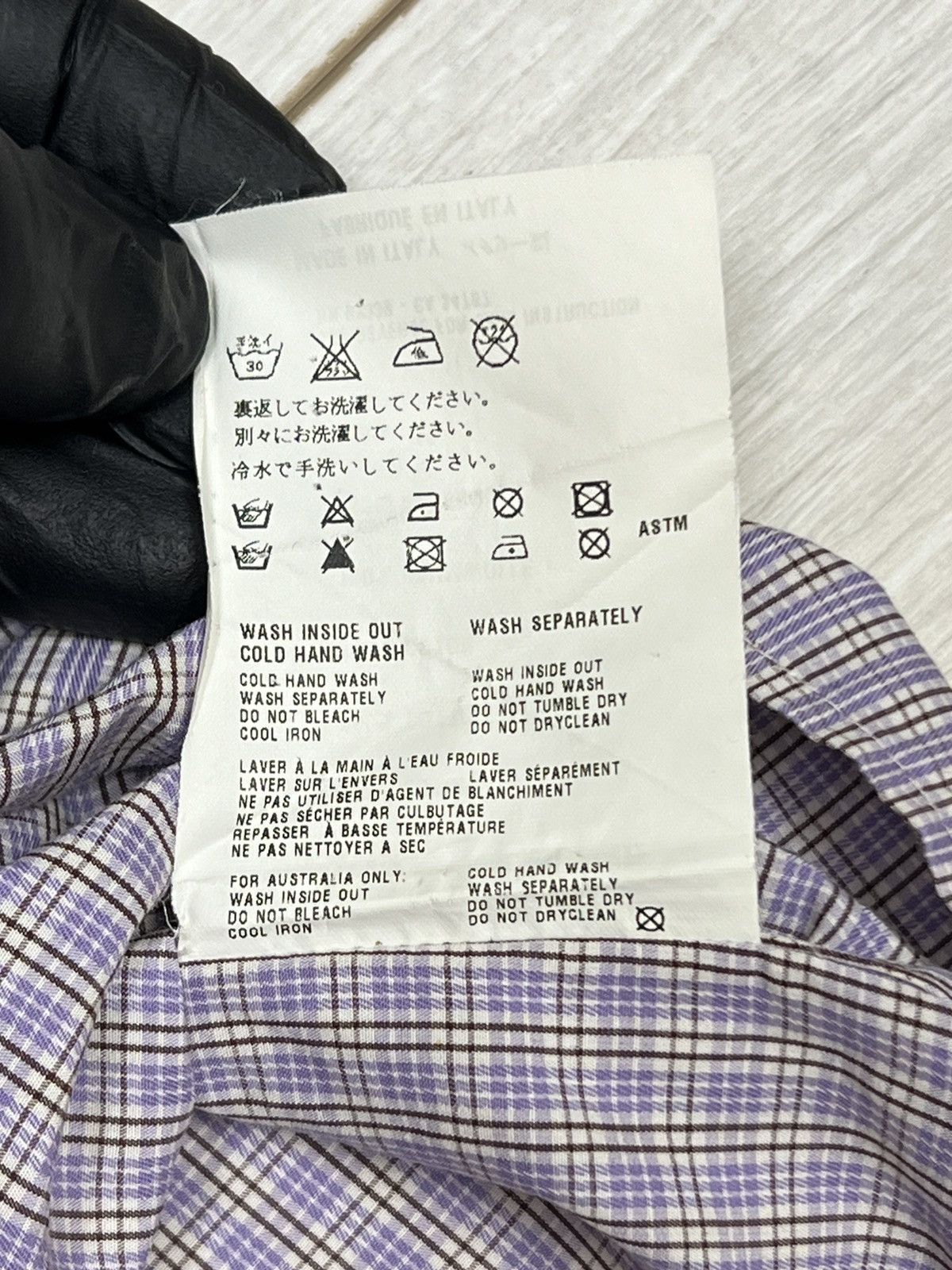 Prada Prada Short Sleeve Micro-Check Shirt - Purple/Blue Size US XL / EU 56 / 4 - 12 Thumbnail