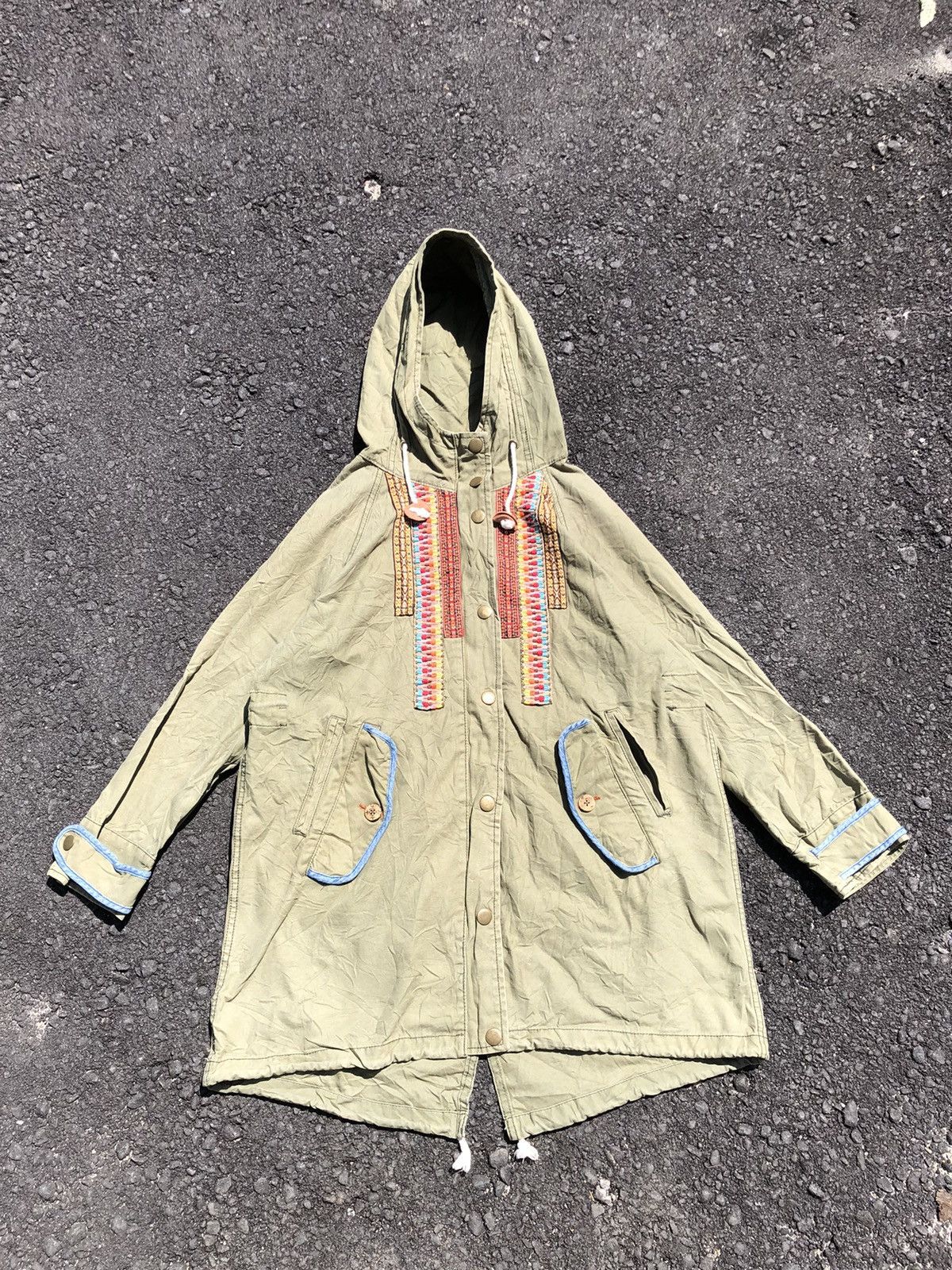 Japanese Brand Vintage 90s Titicaca Navajo Parka Hoodies Size L / US 10 / IT 46 - 1 Thumbnail