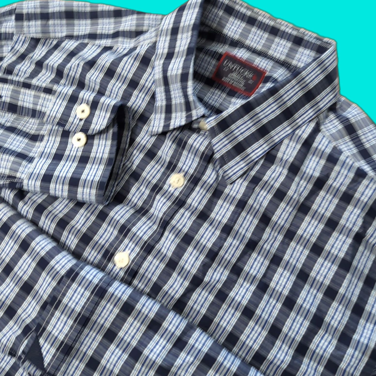 UNTUCKit UNTUCKit Shirt Mens Small Blue Plaid Long Sleeve Button-Down Casual Workwear Preppy Size US S / EU 44-46 / 1 - 1 Thumbnail
