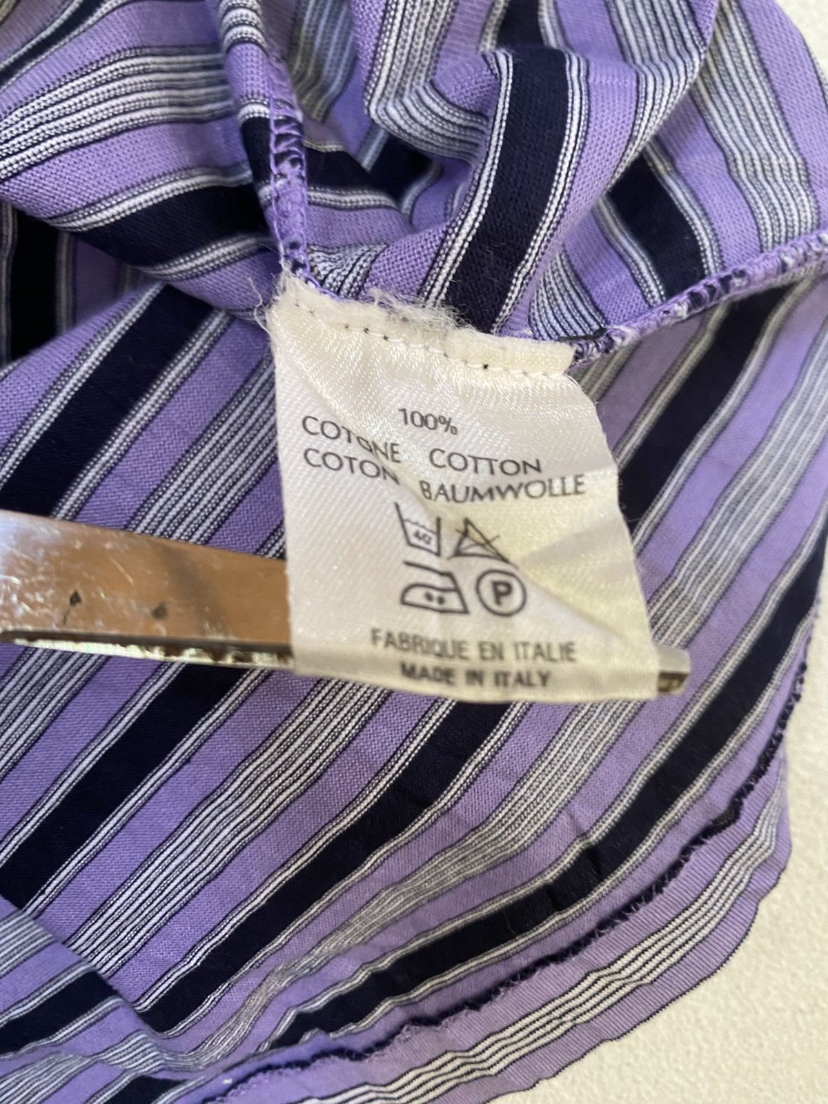 Givenchy Givenchy Gentleman Blue/Striped Collar T Shirt Size US M / EU 48-50 / 2 - 8 Thumbnail