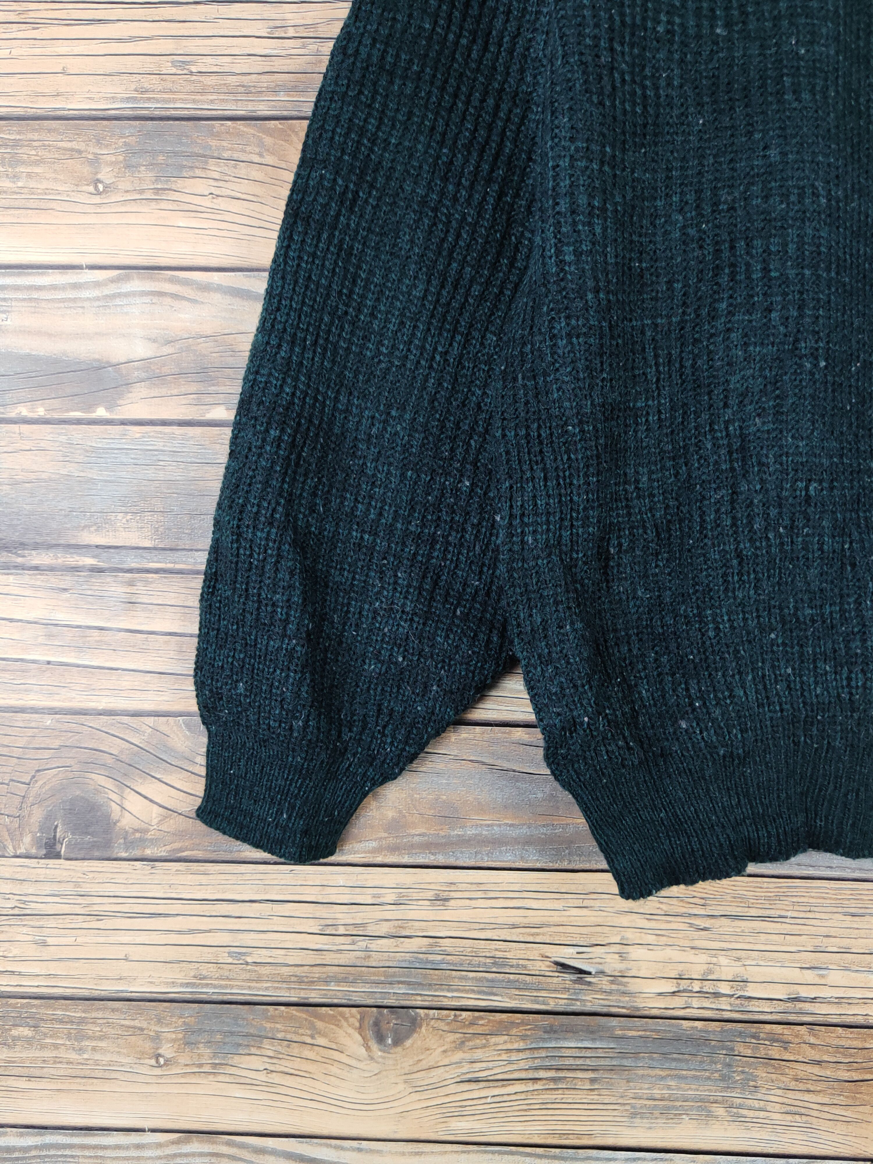 Vintage Spazio News Green Knitwear Sweatshirts #W2145 Size US M / EU 48-50 / 2 - 4 Thumbnail