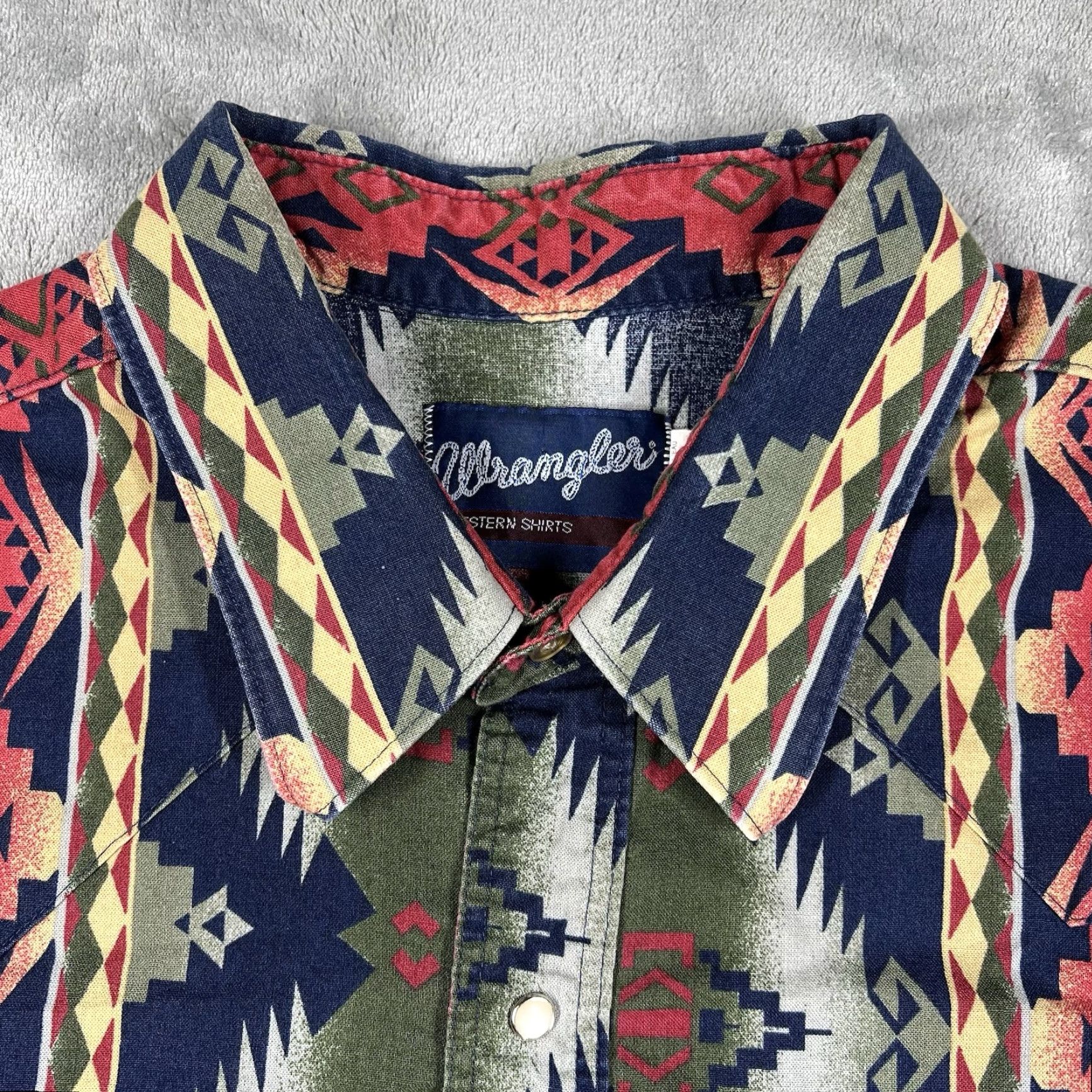 Wrangler VINTAGE Wrangler Men’s Western Shirts Pearl Snap Button Up Size XXLT 2XL Tall Size US XXL / EU 58 / 5 - 7 Thumbnail