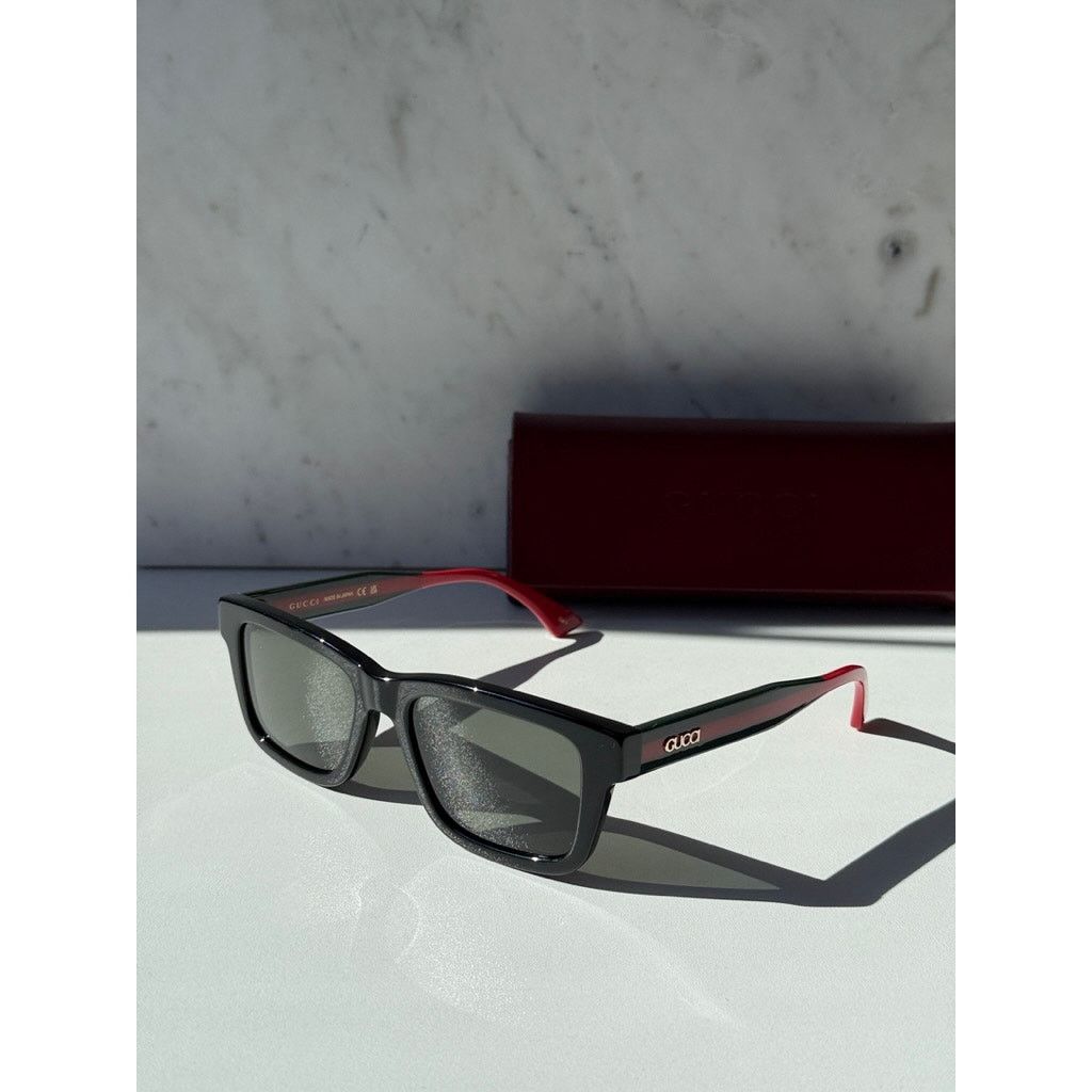 Gucci NEW Gucci GG1869S Black Squared Sunglasses $515 Size ONE SIZE - 4 Thumbnail