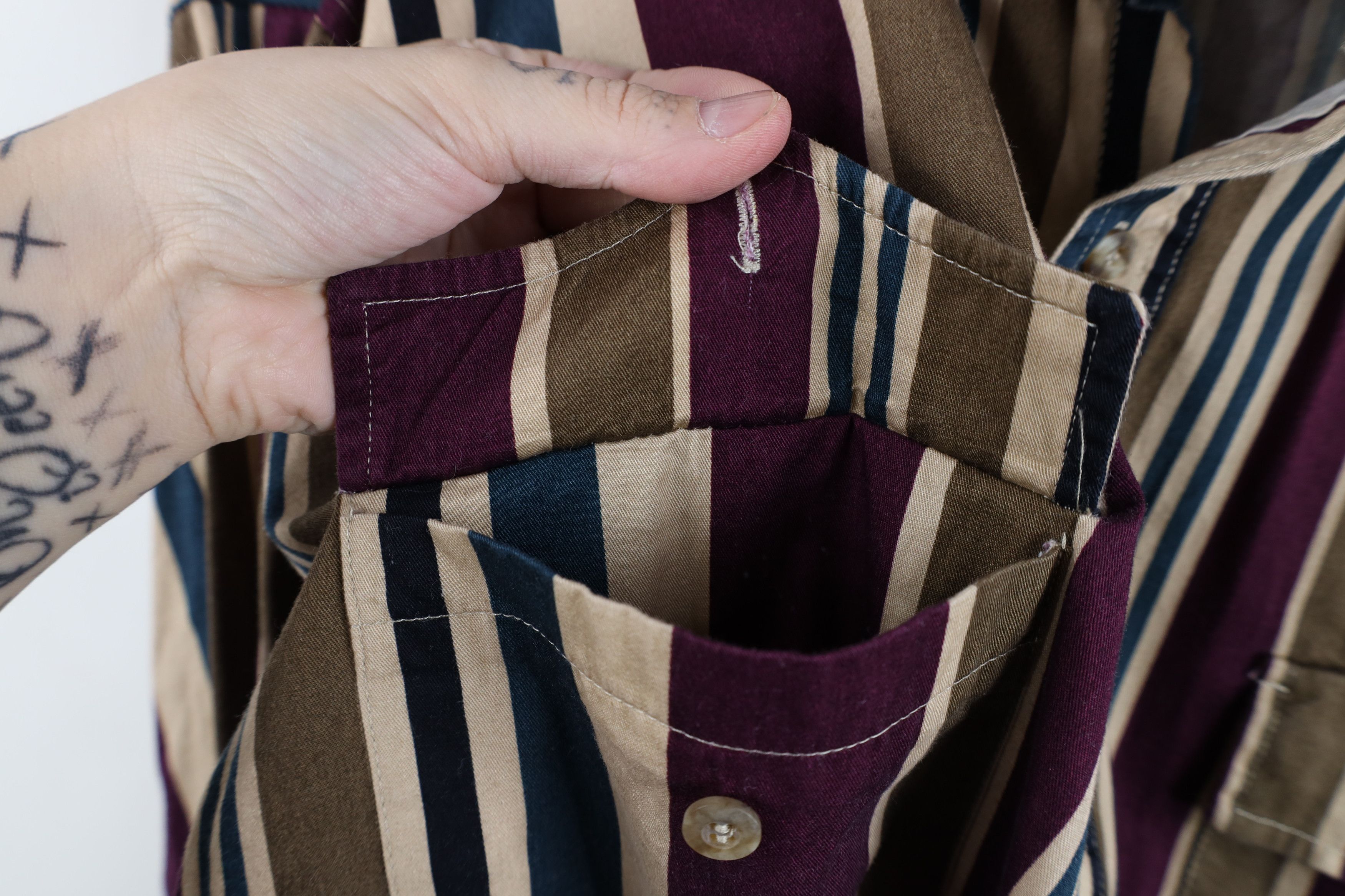 Vintage Vintage 90s Streetwear Rodeo Striped Button Down Shirt Size US XXL / EU 58 / 5 - 6 Thumbnail