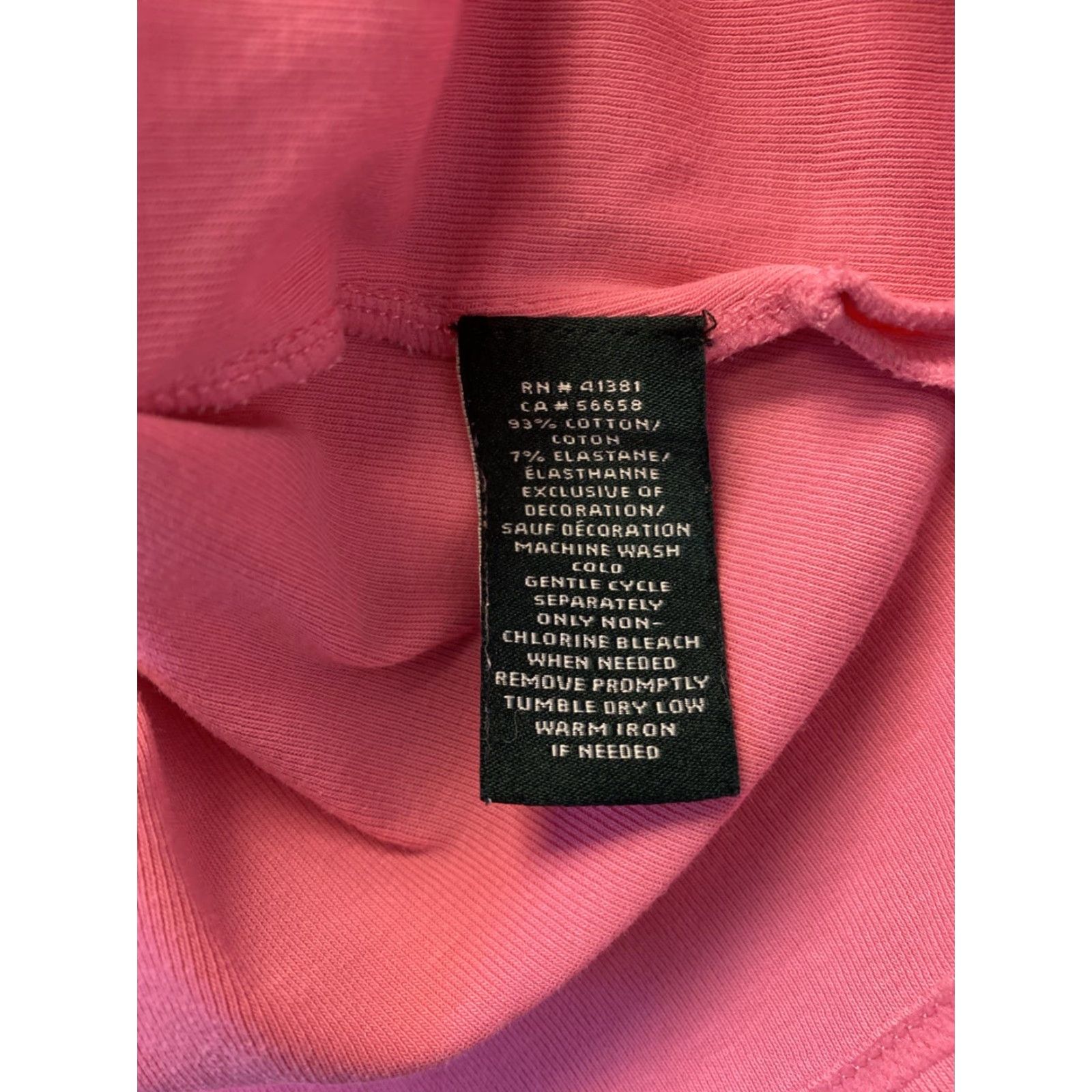 Ralph Lauren VINTAGE Lauren Ralph Lauren Plus Pink Cotton-Blend Boatneck Shirt XL Elbow Sleeve Womens Size XL / US 12-14 / IT 48-50 - 7 Thumbnail
