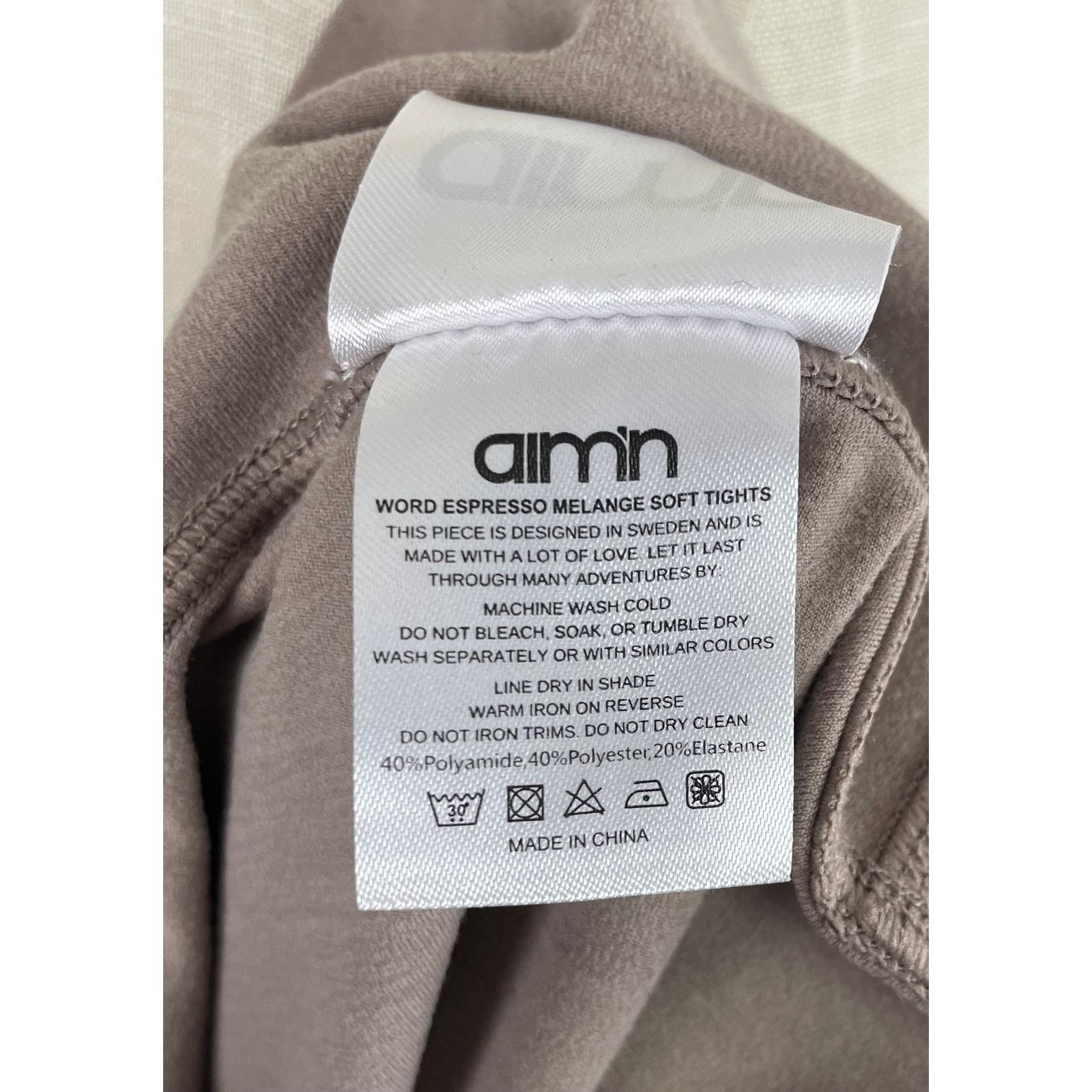 Other Aim'n Espresso Melange Soft Tights, Size L Size 26" / US 2 / IT 38 - 5 Thumbnail