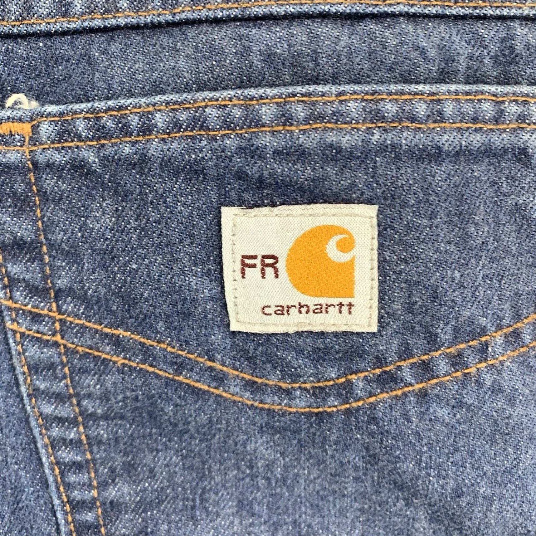 Carhartt VINTAGE Carhartt Jeans Men 40x31 Flame-Resistant Relaxed Fit Denim Made in USA Retro 90s Size US 40 / EU 56 - 3 Thumbnail