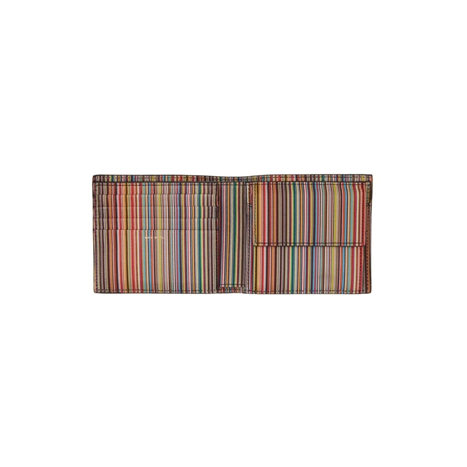 Paul Smith NWT Paul Smith Multi-stripe Leather Wallet, made in Italy. Size ONE SIZE - 1 Thumbnail