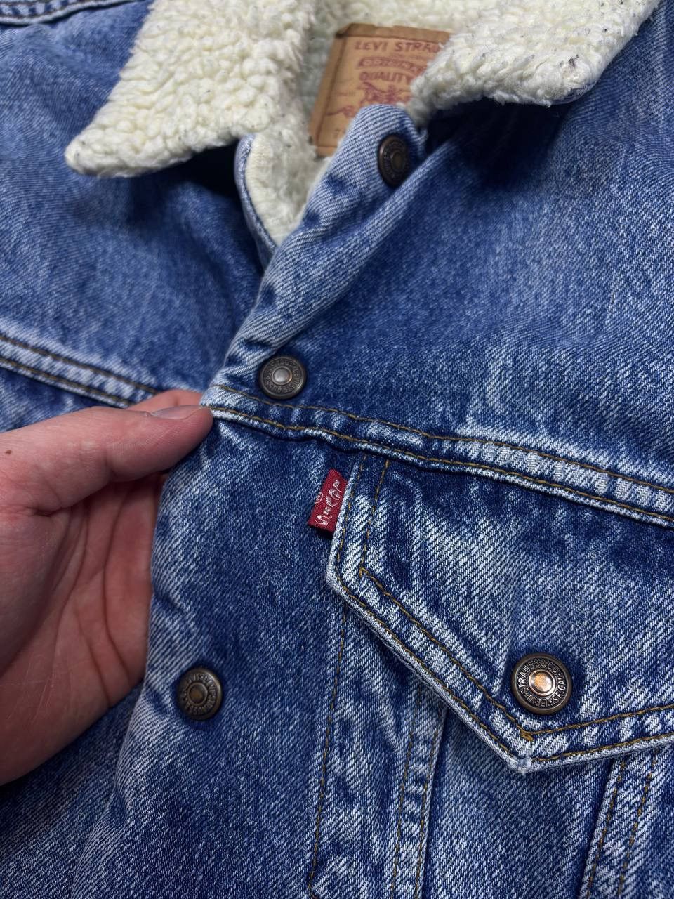 Levi's Vintage Levis Denim Jacket Sherpa Size US M / EU 48-50 / 2 - 6 Thumbnail