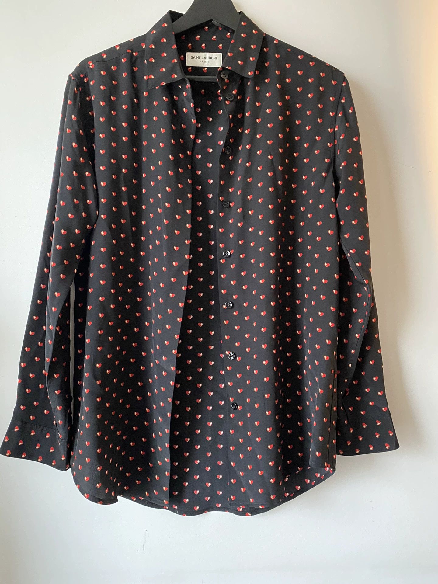 Saint Laurent Paris Saint Laurent Paris Love mulberry silk shirt Size US S / EU 44-46 / 1 - 1 Thumbnail