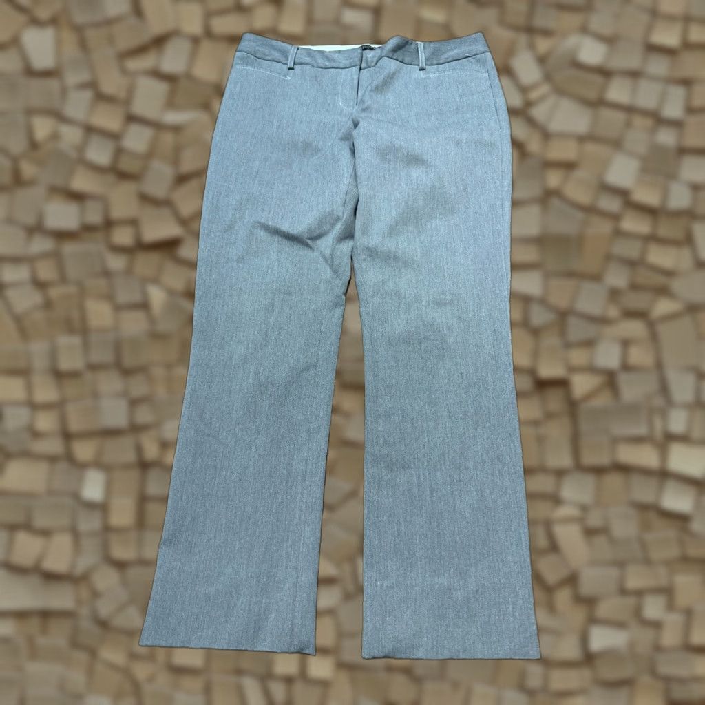 Express Express Pants Women's 10R Gray Flat Front Straight Dress Pants Shirt? Size 32" / US 10 / IT 46 - 1 Thumbnail