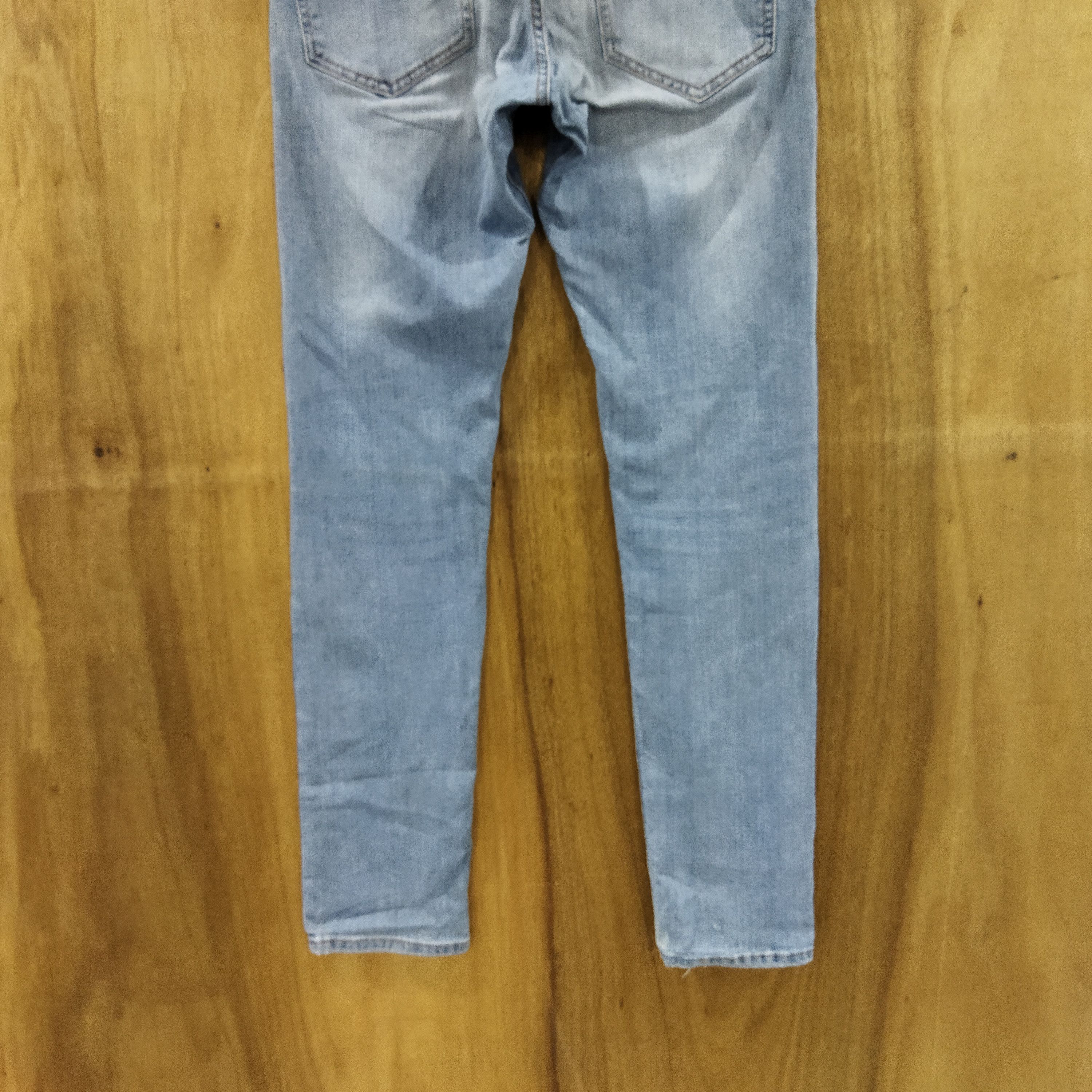 Japanese Brand SKINNY DENIM LIGHY BLUE JEANS PANTS Size US 32 / EU 48 - 9 Thumbnail