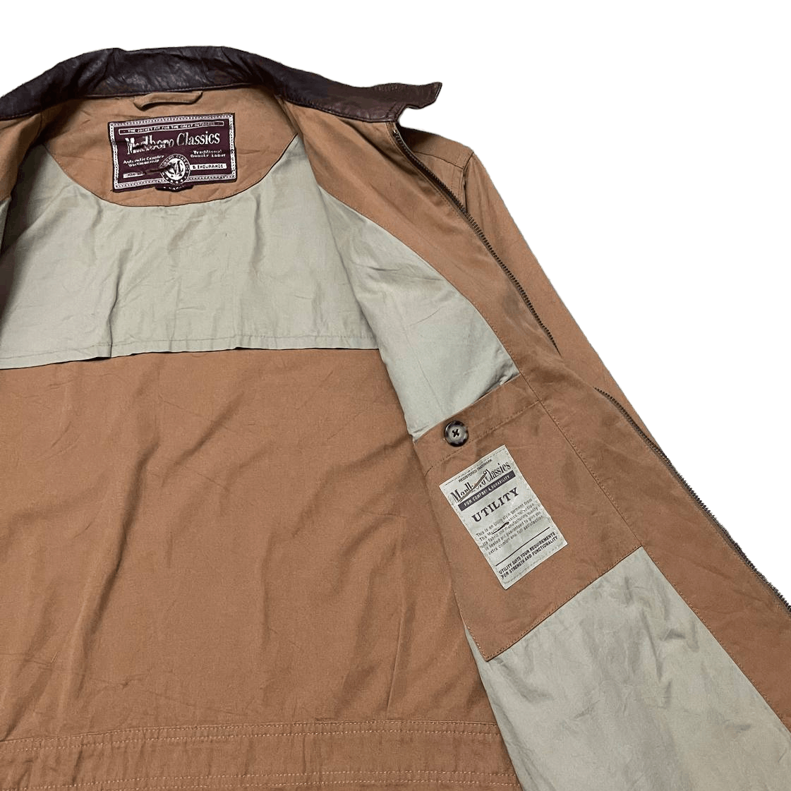Marlboro Classics Vintage Malboro Classics Leather Collar Jacket Size US L / EU 52-54 / 3 - 9 Thumbnail