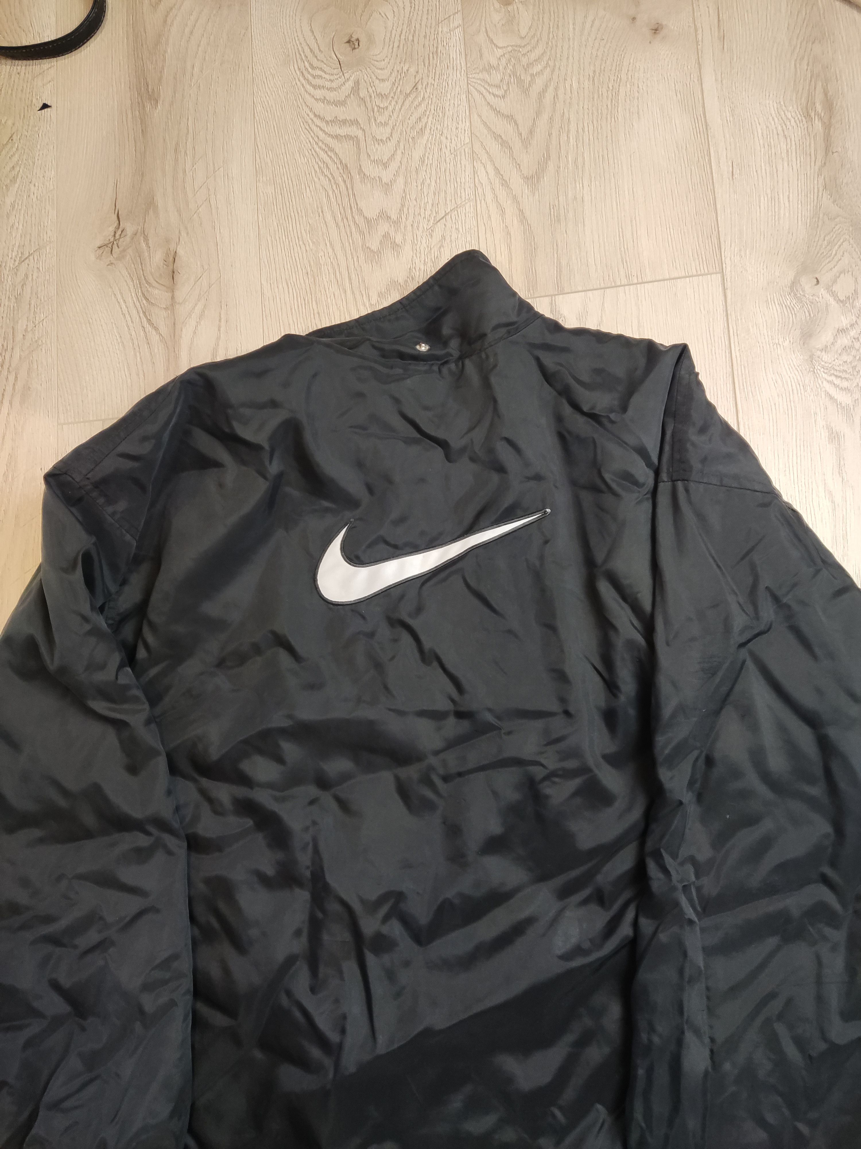 Japanese Brand × Nike Vintage NIKE 90s oversized distressed swoosh logo bomber zip Size US L / EU 52-54 / 3 - 21 Thumbnail