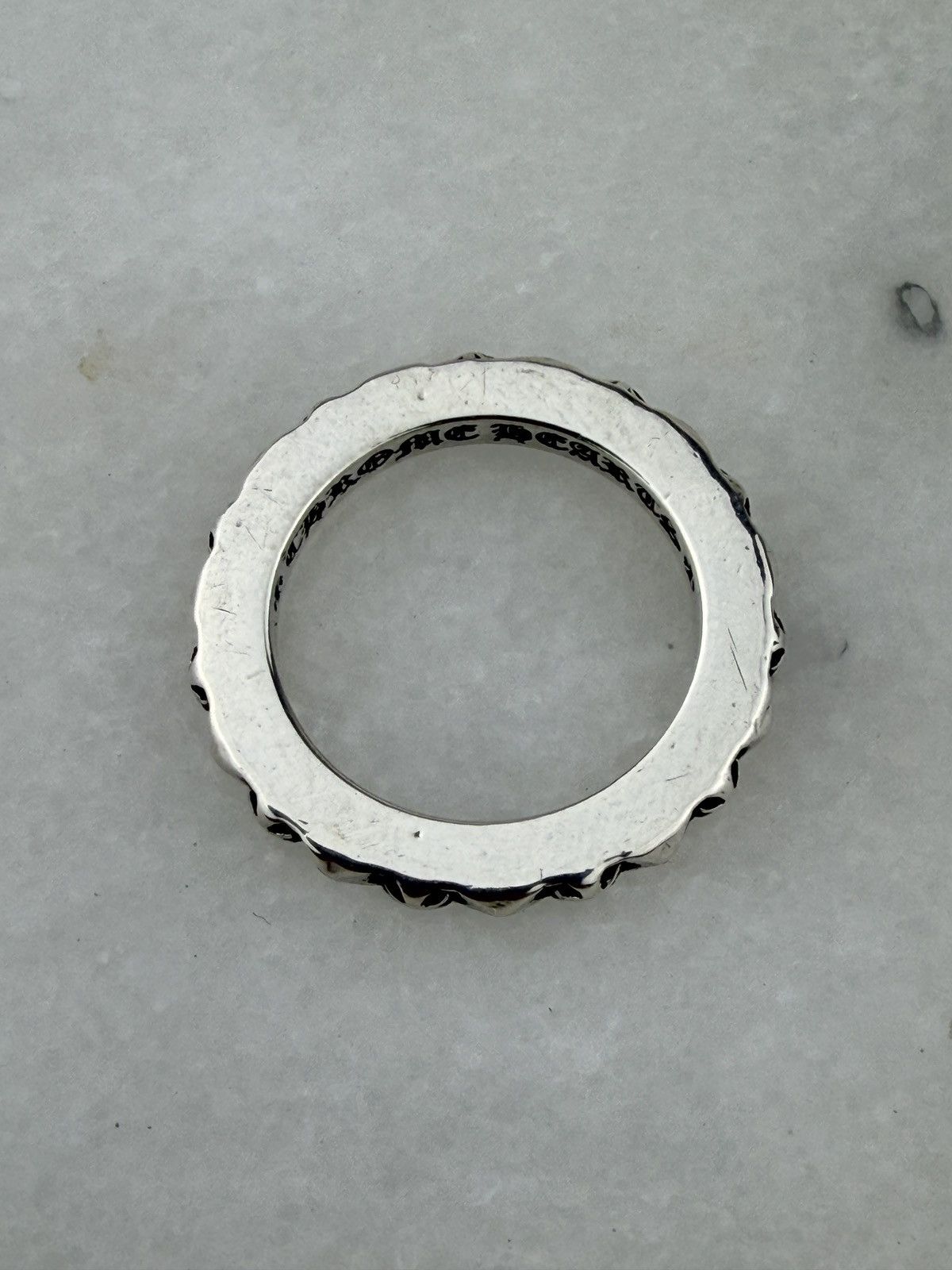 Chrome Hearts CHROME HEARTS TRUE FUCKING PUNK 3MM SPACER RING Size ONE SIZE - 9 Thumbnail