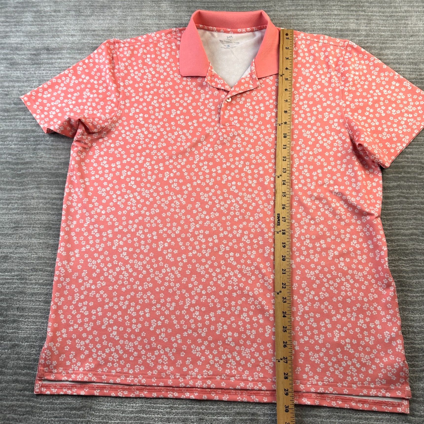 Southern Tide Southern Tide Polo Shirt Mens All Over Print Floral Extra Large Golf Performance Size US XL / EU 56 / 4 - 8 Thumbnail