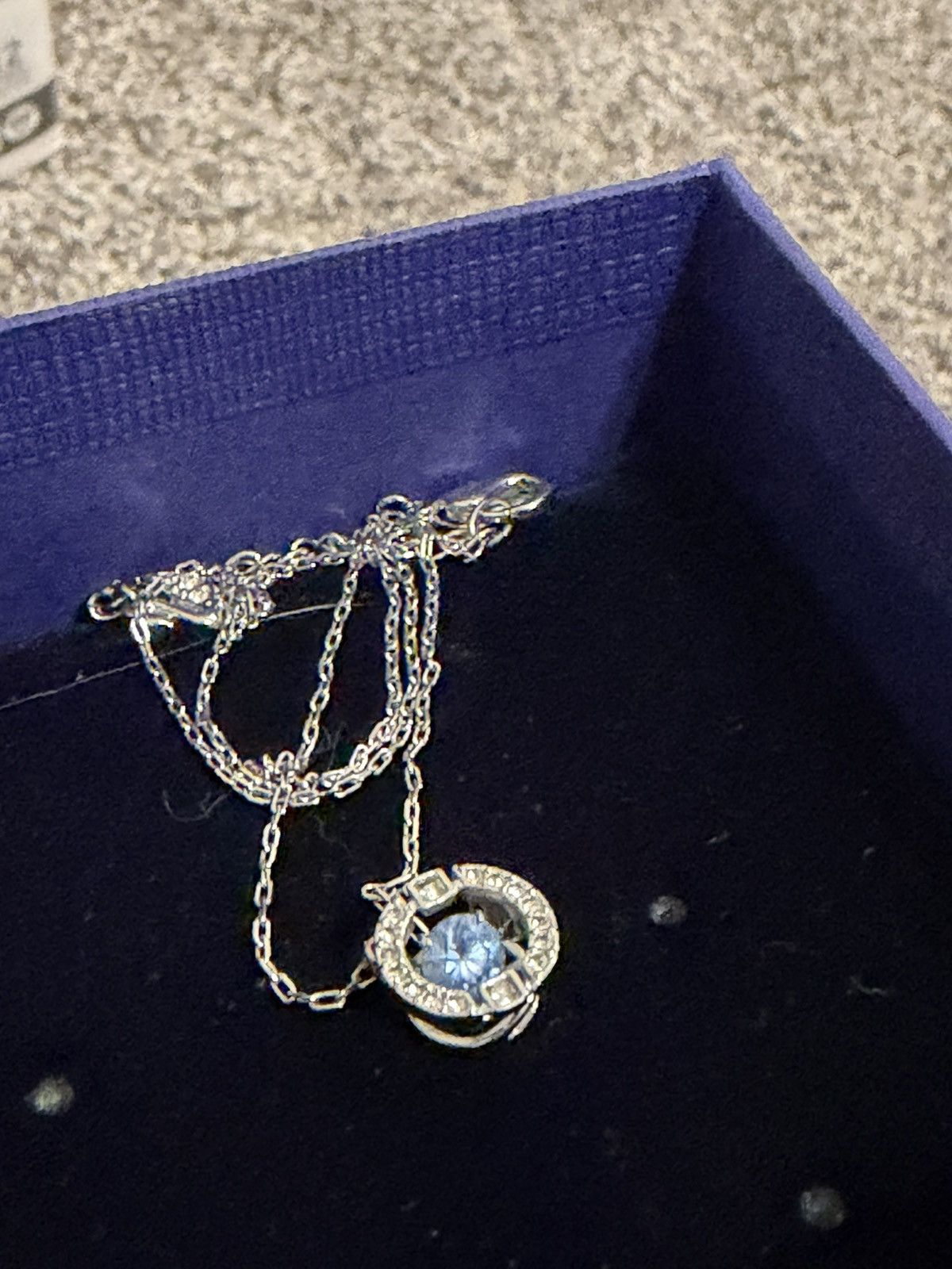 Swarovski Swarovski Crystal Blue Sparkling Dance Round Necklace Size ONE SIZE - 1 Thumbnail