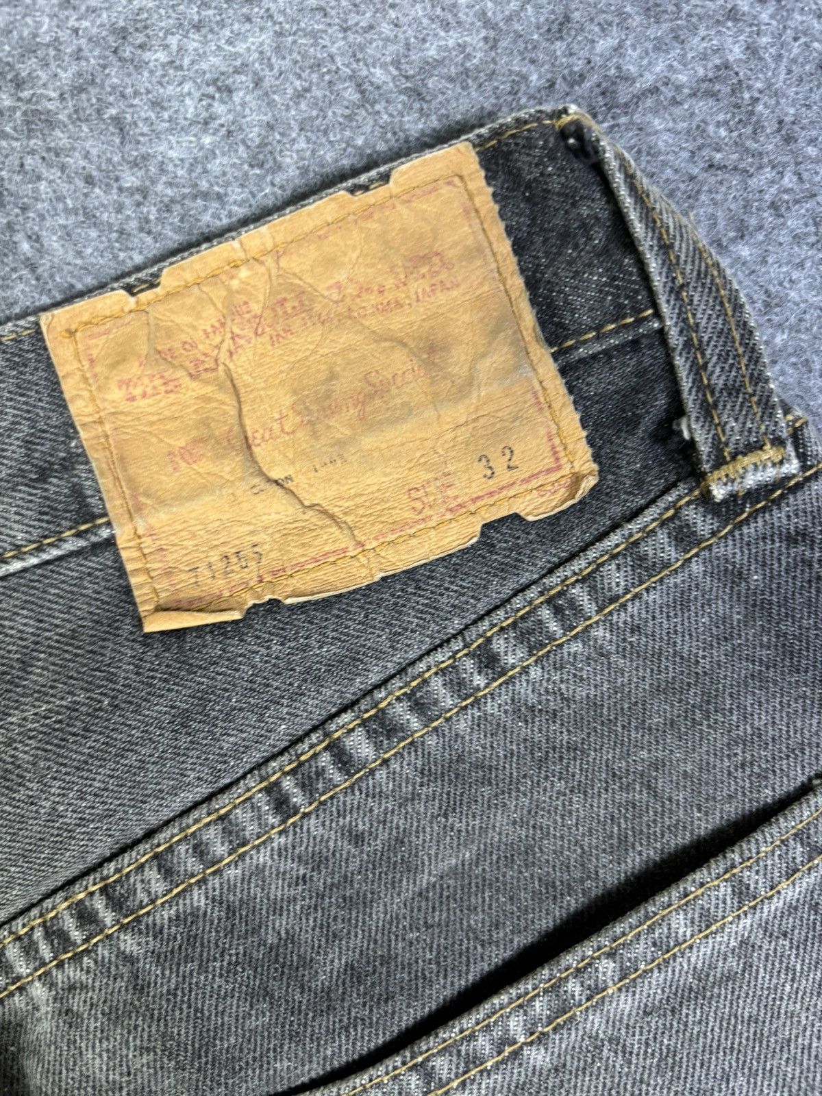 Japanese Brand Vintage John Bull Japan Black Wash Selvedge Denim K168 Size US 30 / EU 46 - 10 Thumbnail