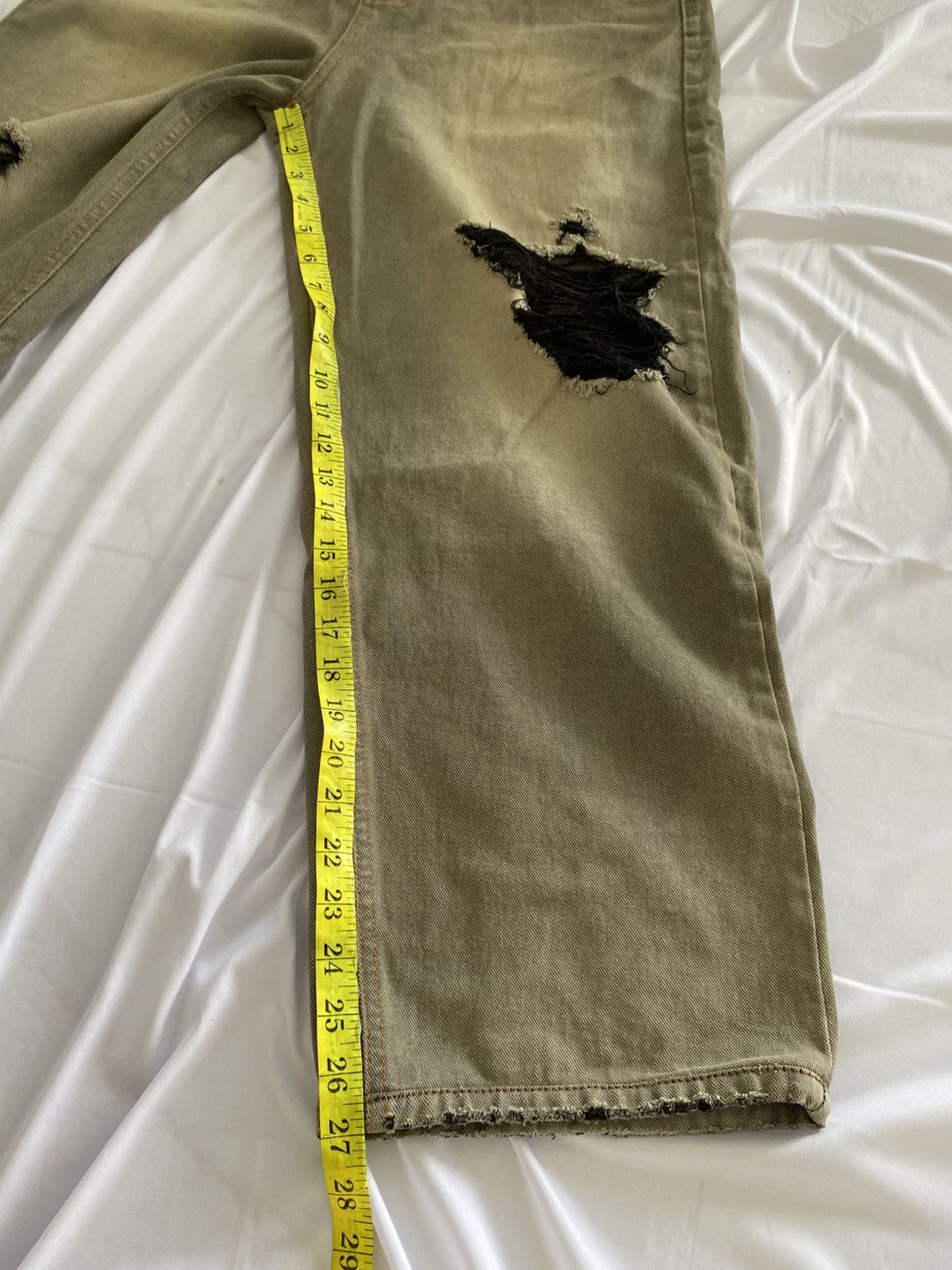 Designer × Jean baggy distressed jeans develop balenciaga style Size US 30 / EU 46 - 14 Thumbnail