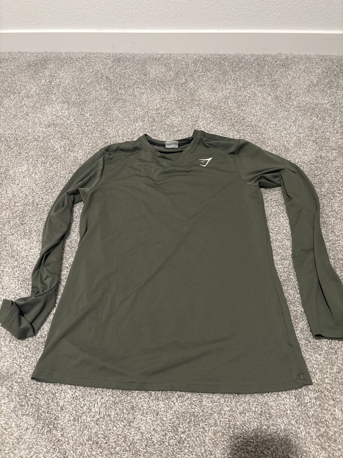 Gymshark Olive Green Gymshark Long Sleeve Arrival Shirt Medium Size US M / EU 48-50 / 2 - 1 Thumbnail