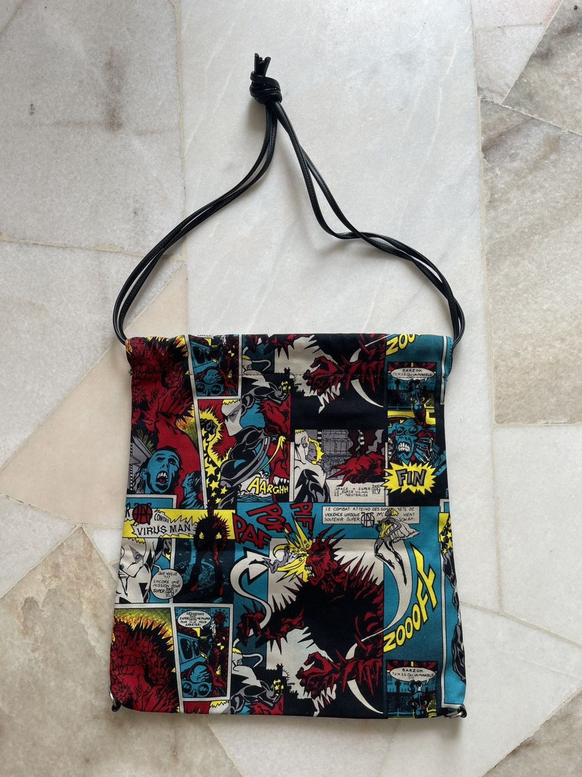 Jean Paul Gaultier 1995 Jean Paul Gaultier Comic Print Two Way Bag Size ONE SIZE - 5 Thumbnail