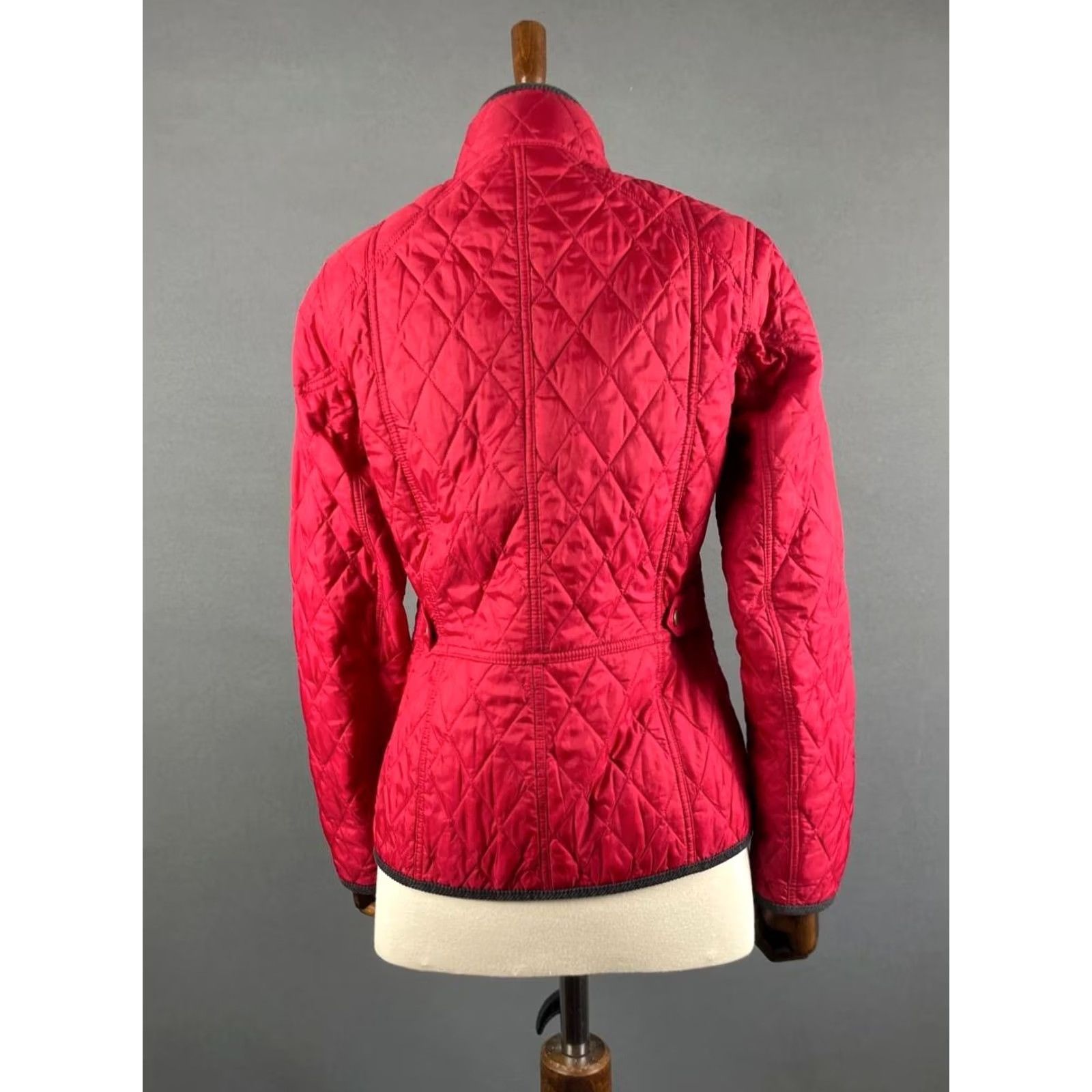 Barbour Barbour Parka Jacket Womens Size 6 Red Quilted Polyamide Long Sleeve Button Size M / US 6-8 / IT 42-44 - 2 Thumbnail