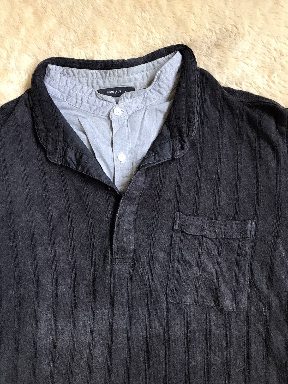 Comme Ca Ism × Japanese Brand × Le Grande Bleu (L.G.B.) Comme Ca Ism Double Layer Short Sleeve Millennial Style Size US M / EU 48-50 / 2 - 5 Thumbnail