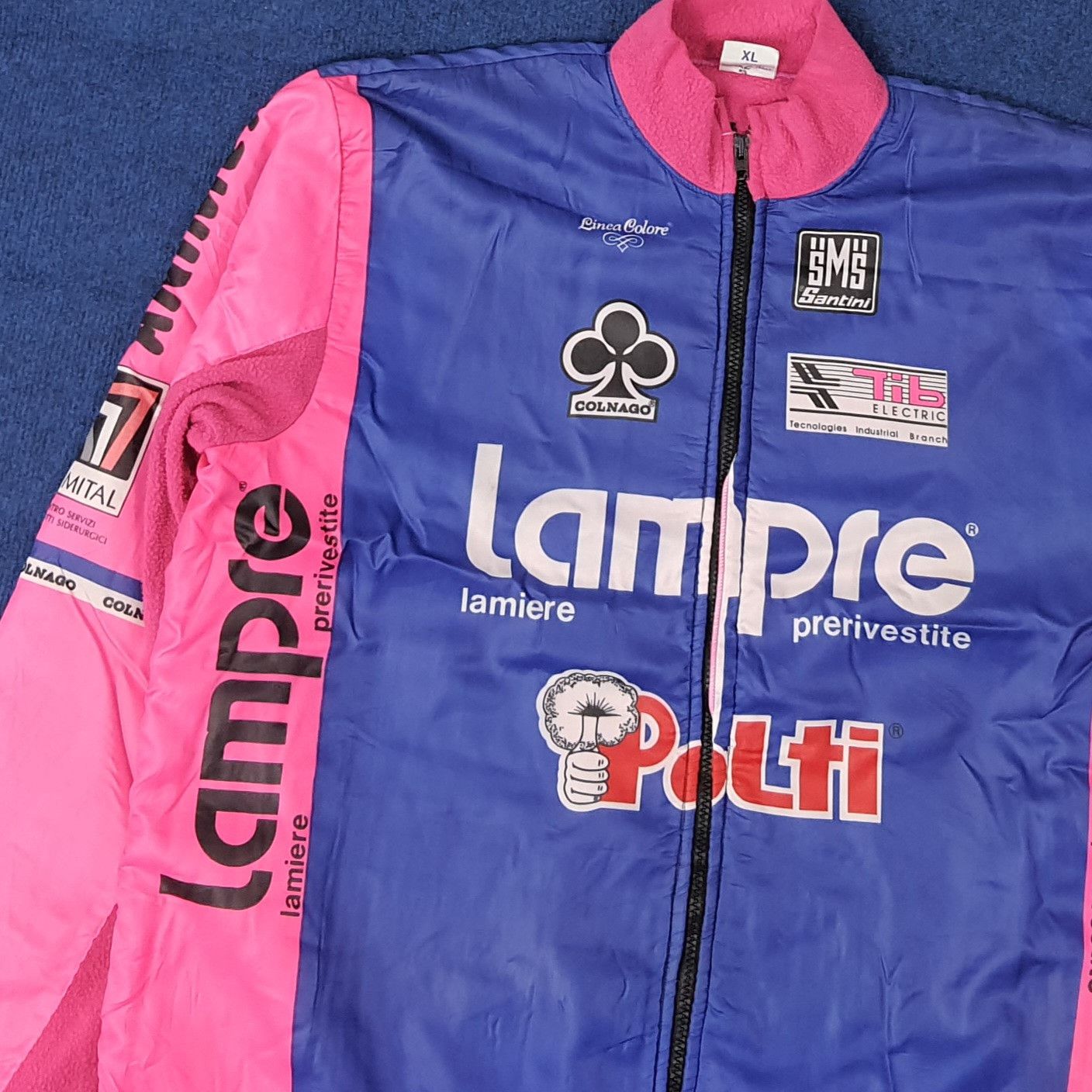 Gear for Sports Vintage 90s Santini Lempre-Polti Cycling Thermal C263N13 Size US XL / EU 56 / 4 - 2 Thumbnail