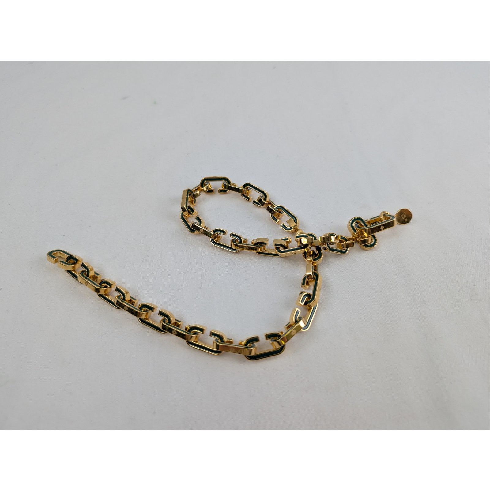 Casablanca o1rshd1 Size: OS / Brass / Enamel Bracelet in Green/Gold Size ONE SIZE - 12 Thumbnail