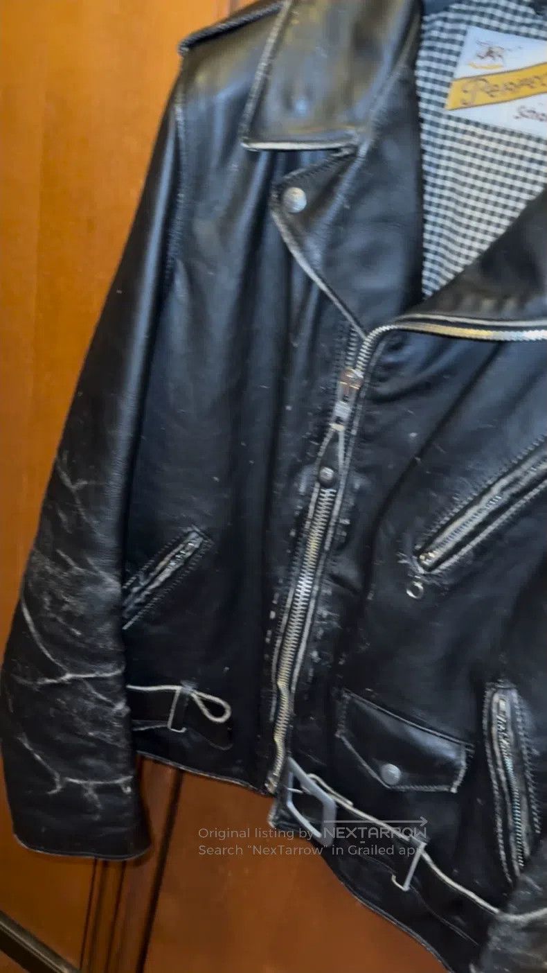 Schott Schott Cable-stayed locomotive leather coat PER70 Size US M / EU 48-50 / 2 - 1 Thumbnail
