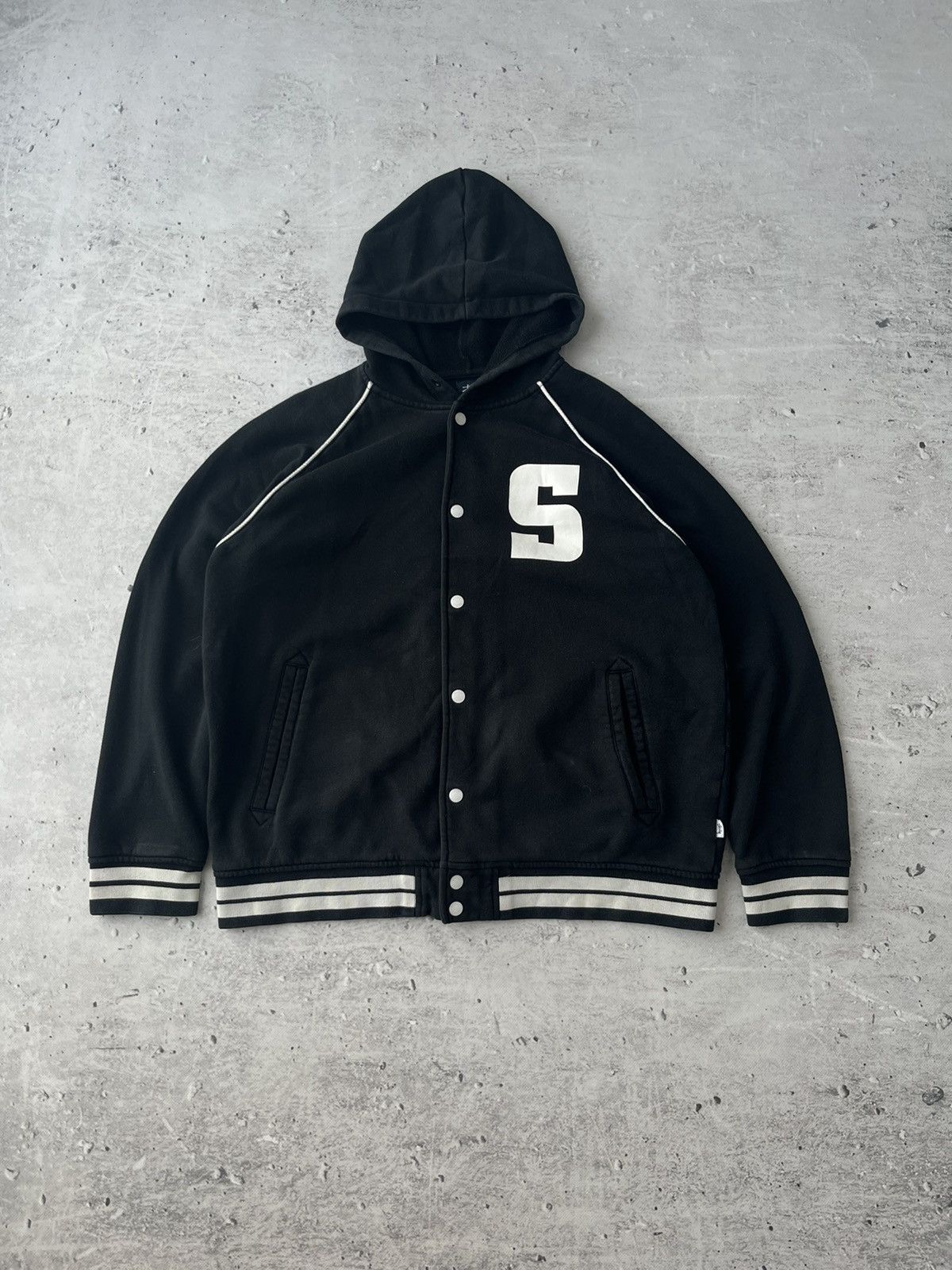 Stussy Stussy Varsity Jacket Hoodie Size US L / EU 52-54 / 3 - 2 Thumbnail