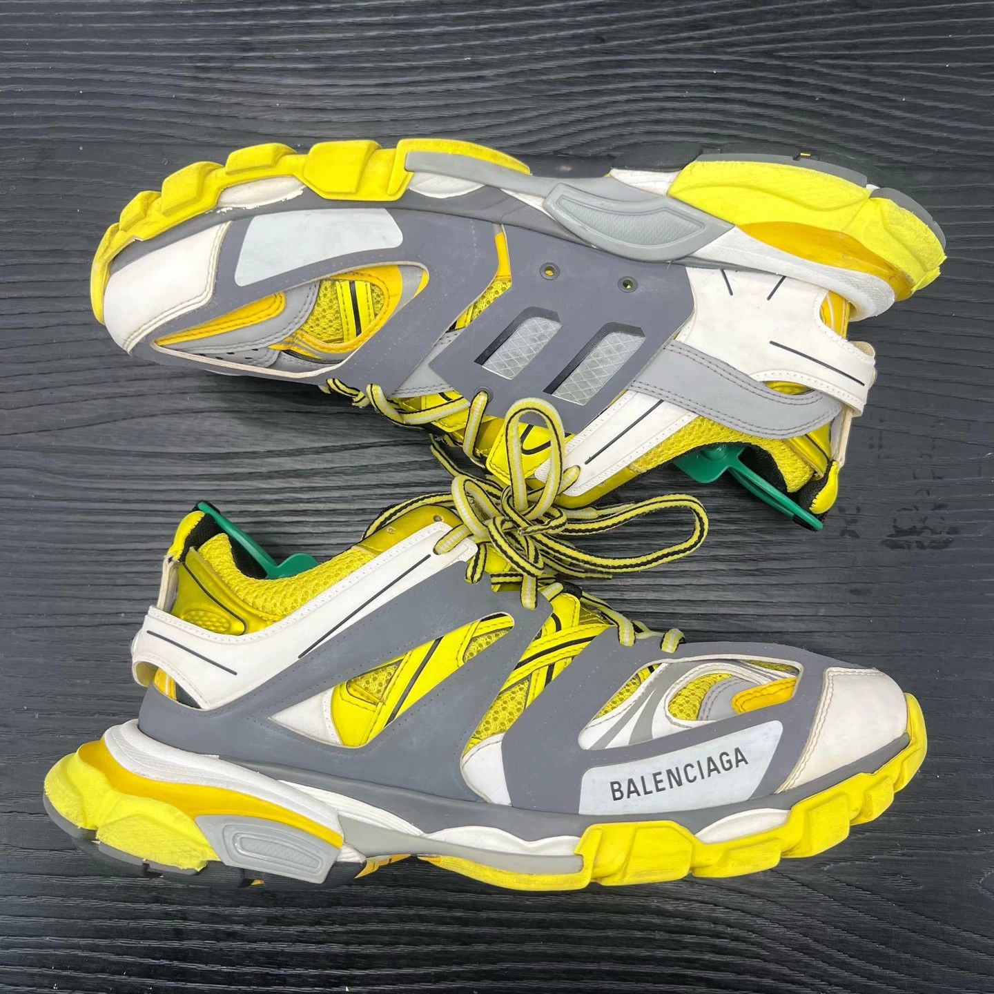Balenciaga Balenciaga Track gray yellow men's size 43 Size US 10 / EU 43 - 3 Thumbnail