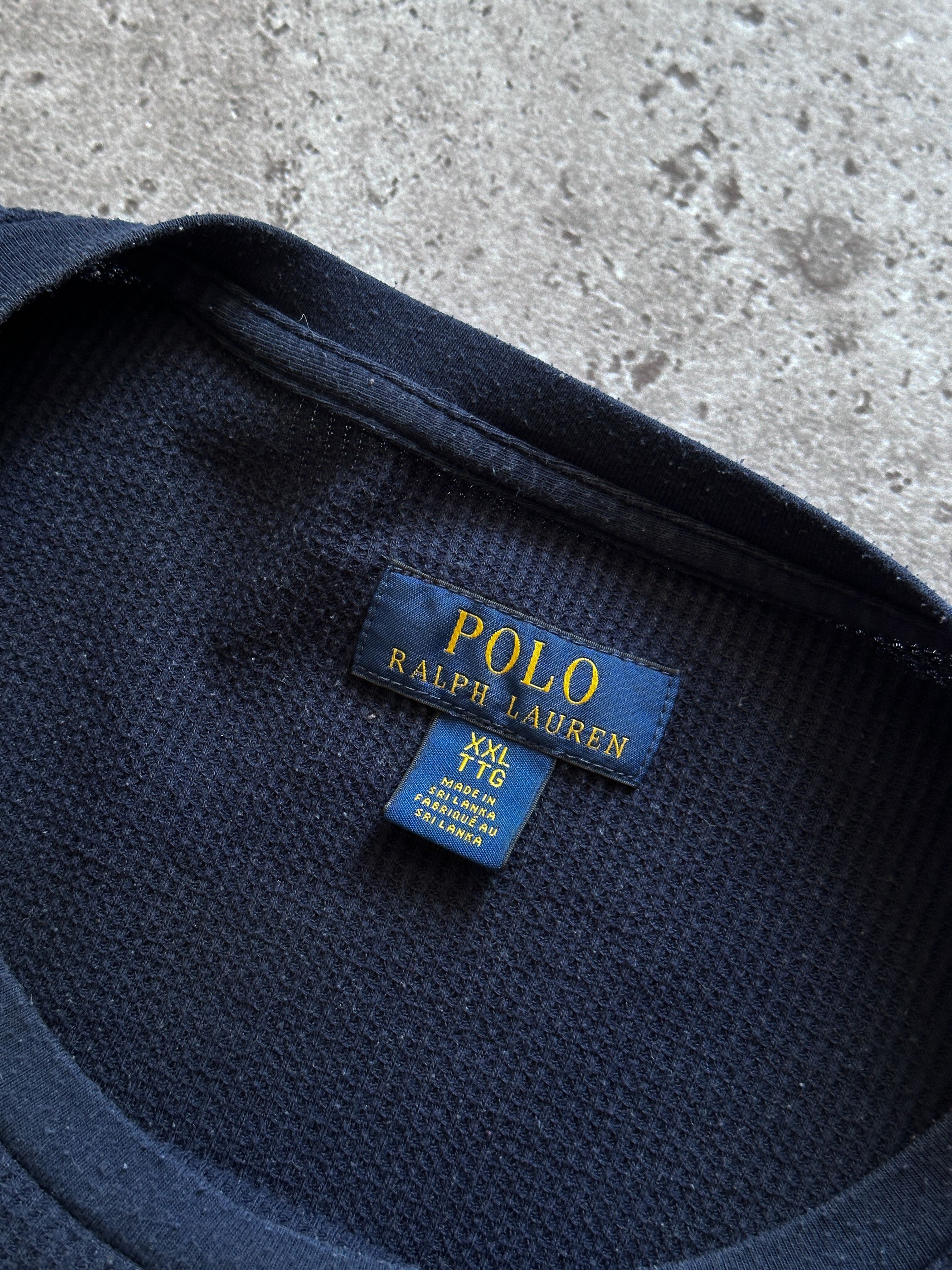 Polo Ralph Lauren Polo Ralph Lauren Navy Longsleeve T Shirt Size US XXL / EU 58 / 5 - 3 Thumbnail