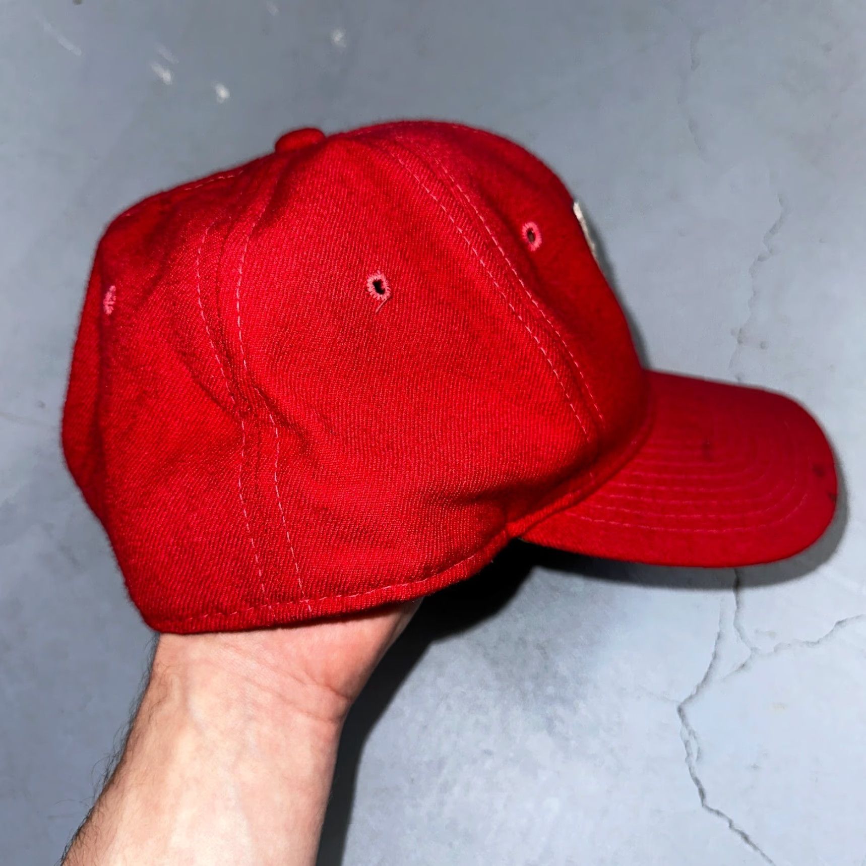 Sports Specialties VINTAGE St Louis Cardinals Sports Specialties SnapBack Hat Fitted 7 5/8 Red Wool Cap Size ONE SIZE - 3 Thumbnail