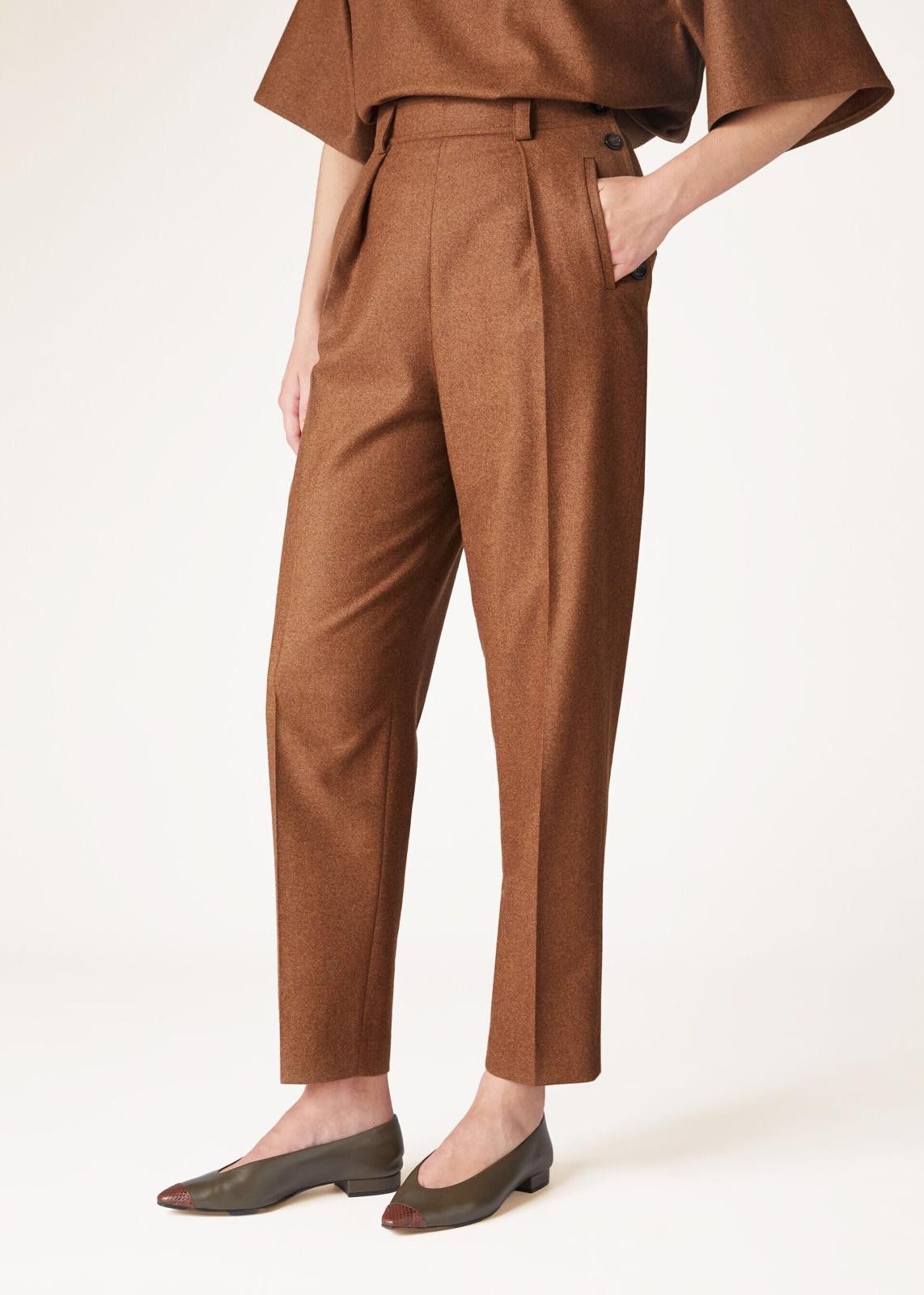 Loro Piana o1srvl11e0425 FAN7108 Alban Trouser in Brown Size 27" / US 4 / IT 40 - 4 Thumbnail