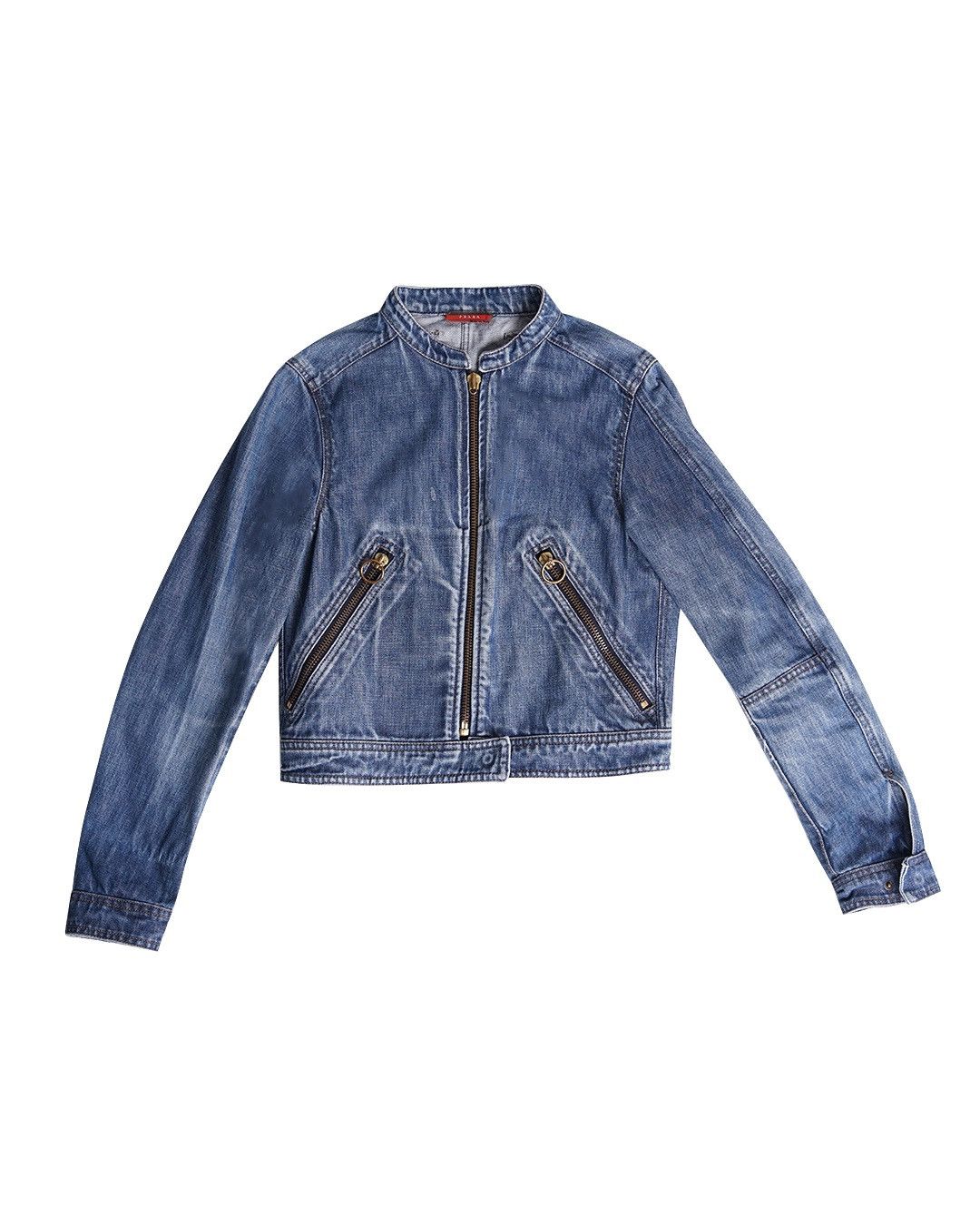 Prada Vintage Prada Womens Denim Jacket Size M / US 6-8 / IT 42-44 - 1 Thumbnail