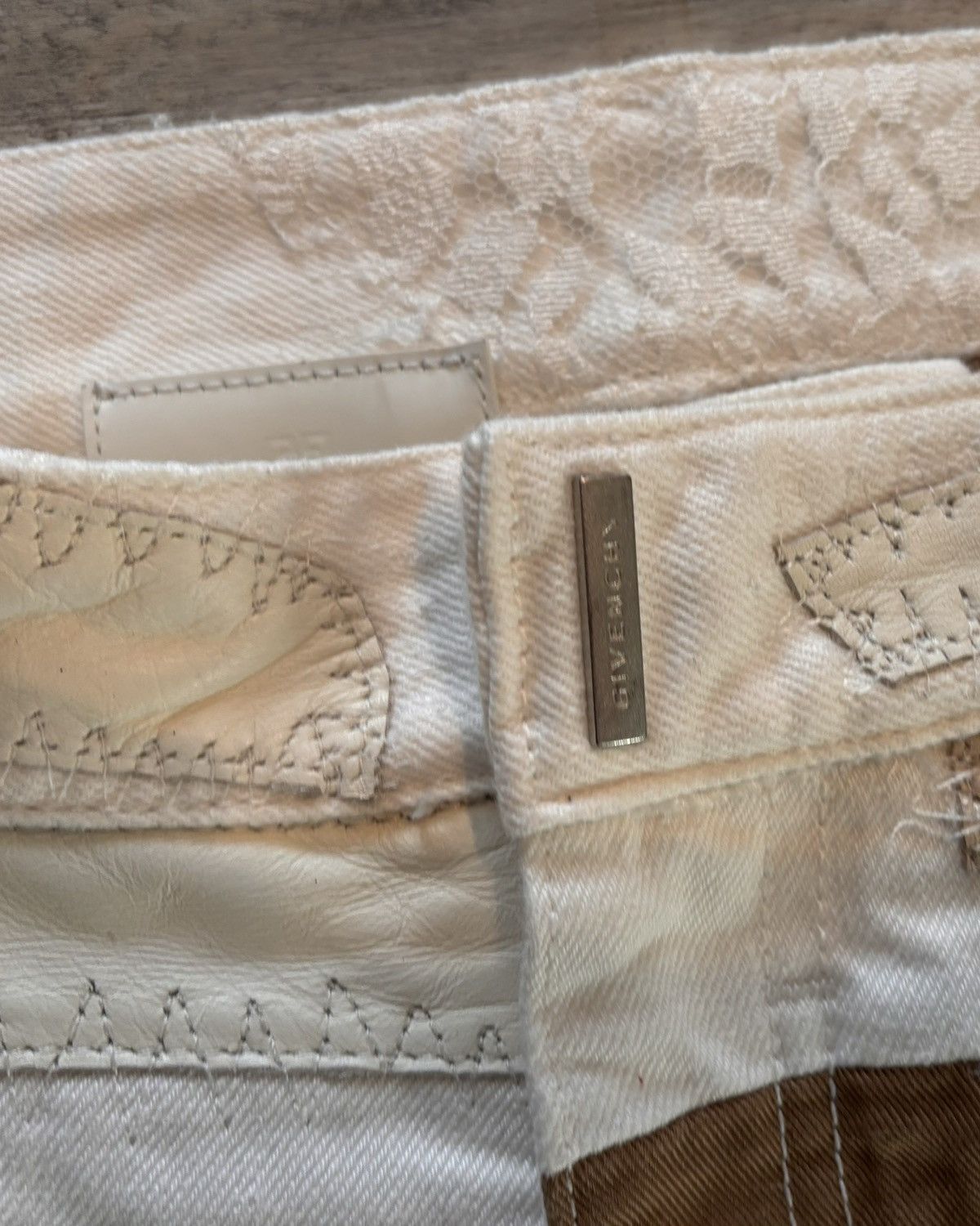 Alyx Lace Leather Boro Paneled Denim Size US 34 / EU 50 - 4 Thumbnail