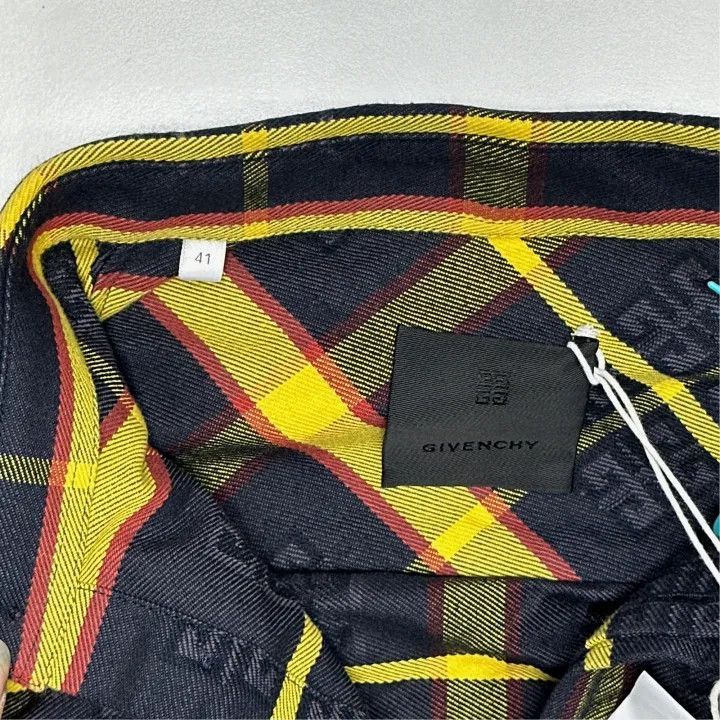 Givenchy Givenchy Givenchy SS22 Color Block Check Long Sleeve Shirt Size US M / EU 48-50 / 2 - 2 Thumbnail
