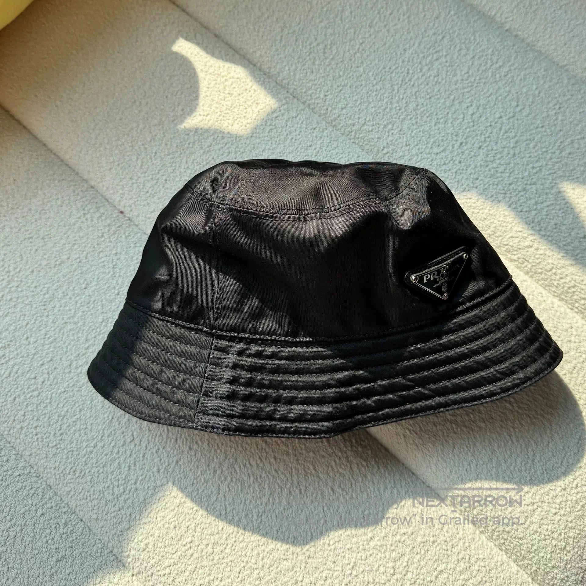 Prada prada black nylon bucket hat size medium. Size ONE SIZE - 3 Thumbnail