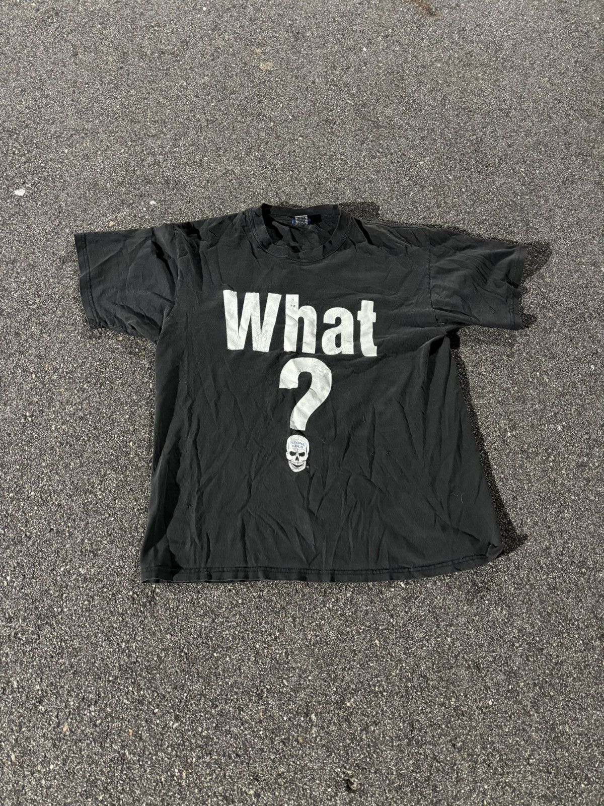 Vintage × WWE Vtg Stone Cold Steve Austin What? Shirt L Skull Double Sided Size US L / EU 52-54 / 3 - 2 Thumbnail