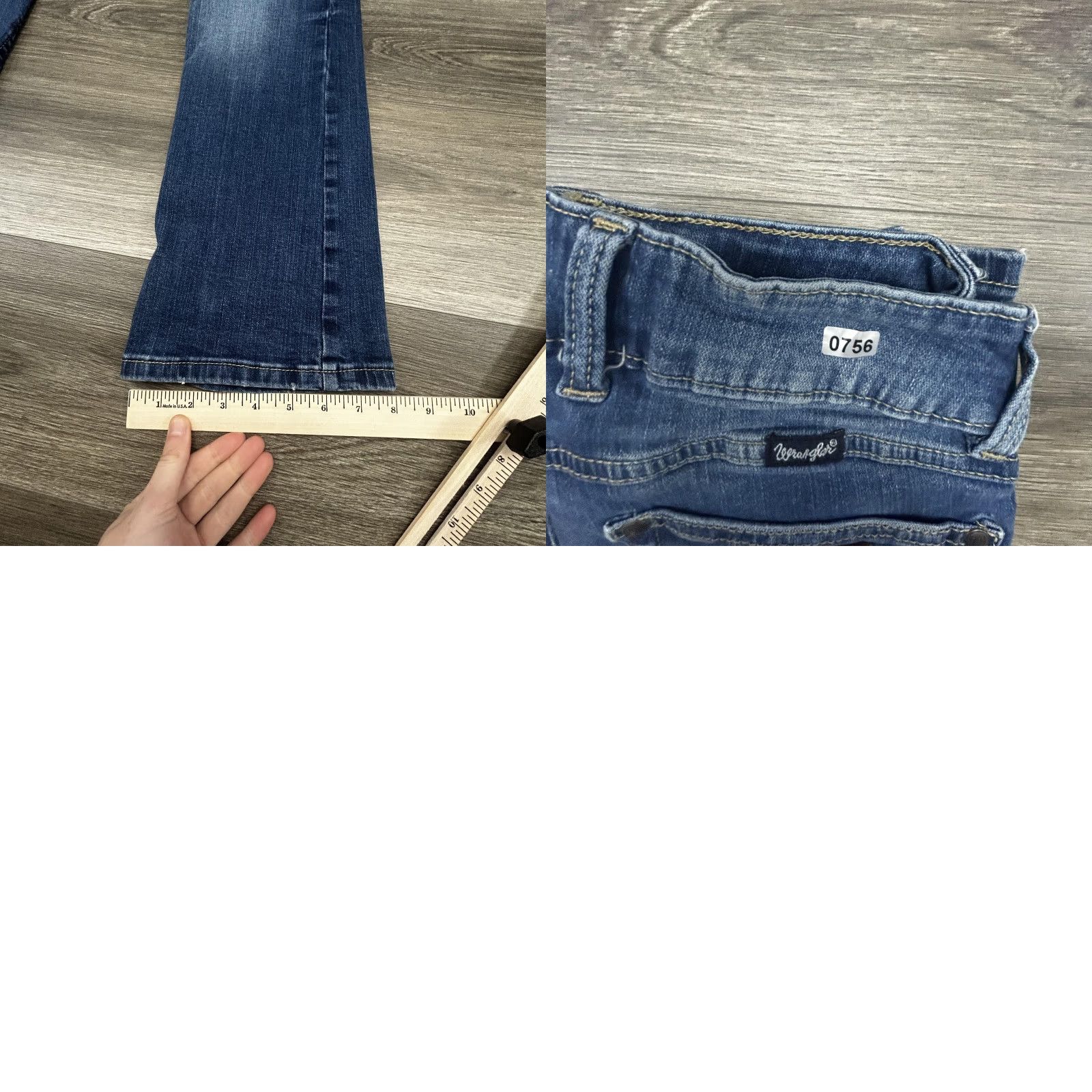 Wrangler VINTAGE Wrangler Bootcut Jeans Womens 3 Blue Medium Wash Low Rise Denim Pockets Y2K Womens Mens? Size 26" / US 2 / IT 38 - 9 Thumbnail