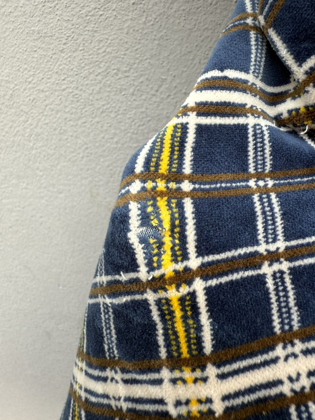 A.P.C. × Designer Vintage A.P.C. Checked Velvet Zip Up Jacket Size US S / EU 44-46 / 1 - 15 Thumbnail