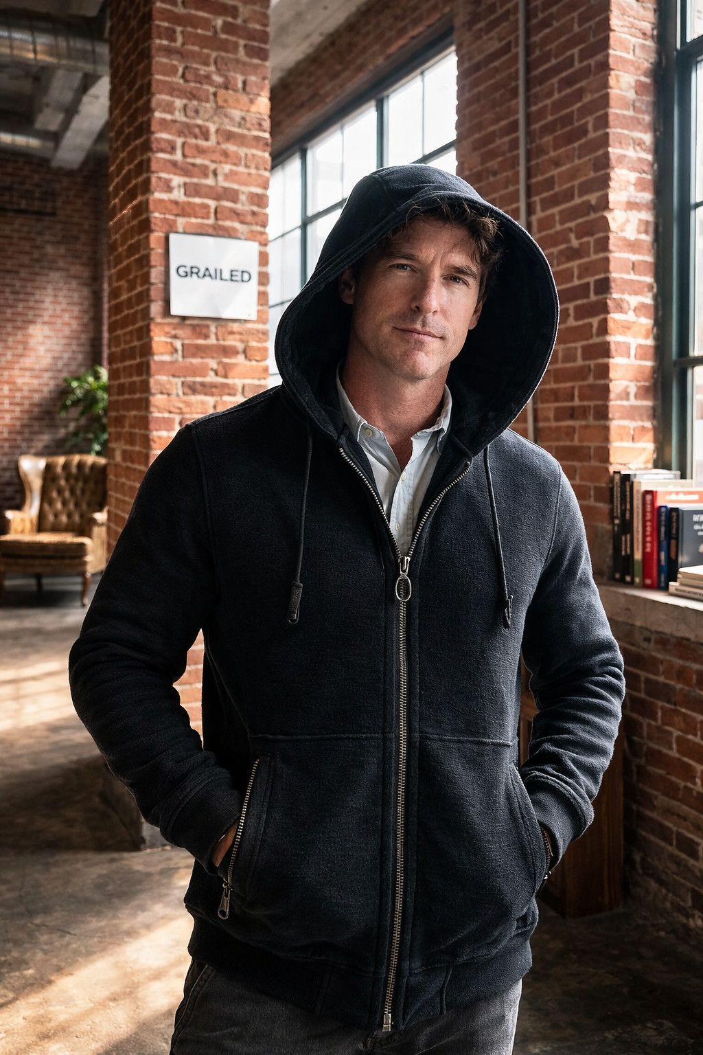 Lanvin Lanvin Ossendrijver Era Black Wool Hooded Jacket Size 50 (L) Size US L / EU 52-54 / 3 - 1 Thumbnail