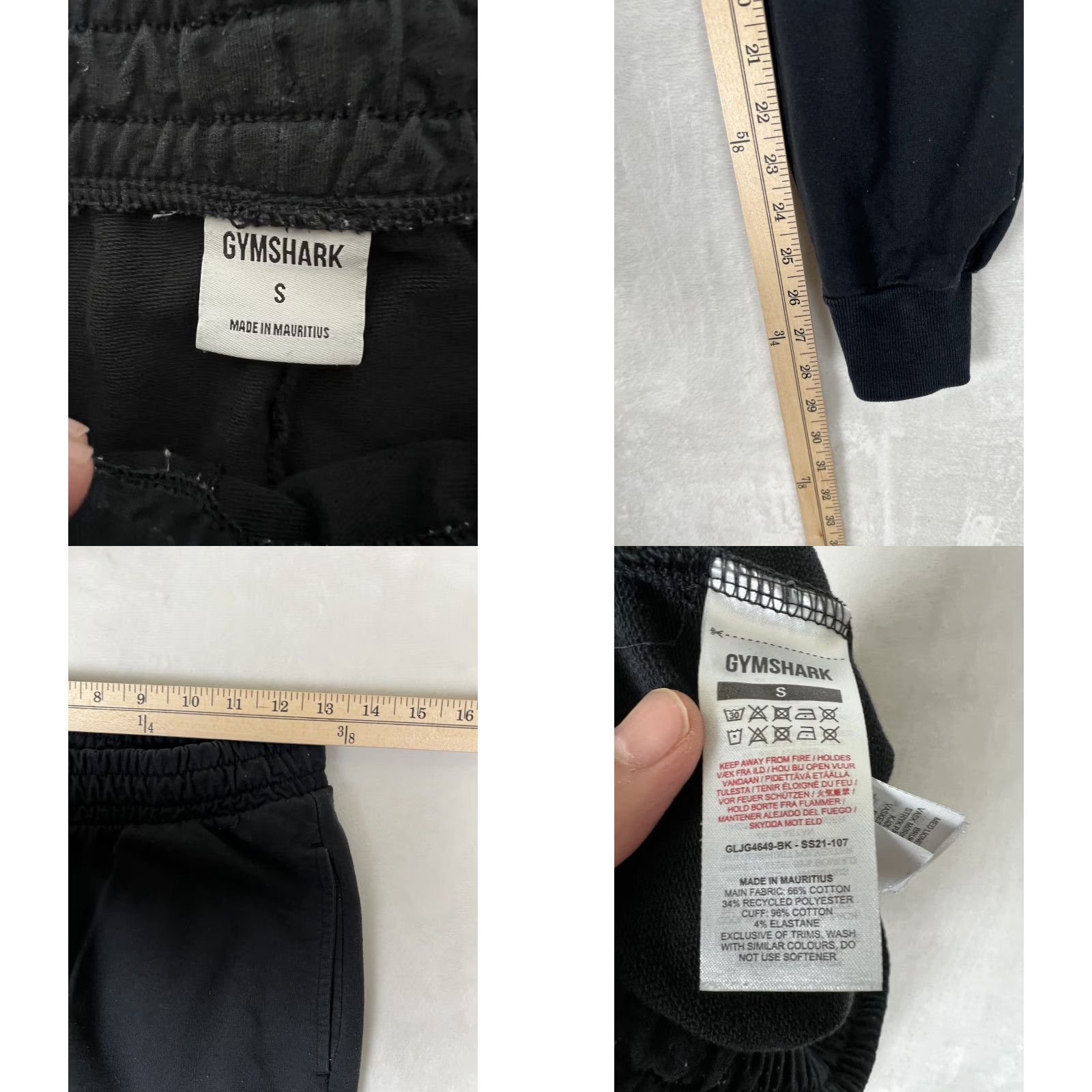 Gymshark Gymshark Pants Black Size Small Tapered Cuff Mens Size US 29 - 8 Thumbnail